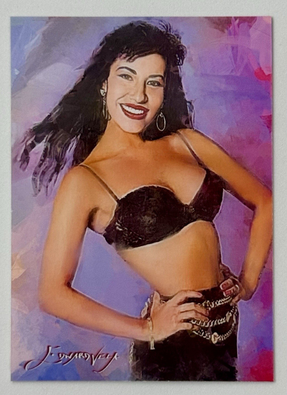 Selena Quintanilla Perez LE Art Card 14 #24/50 Autograph Signed by Edward Vela Selena Quintanilla Perez LE Art Card 14 #24/50 Autograph Signed by Edward Vela