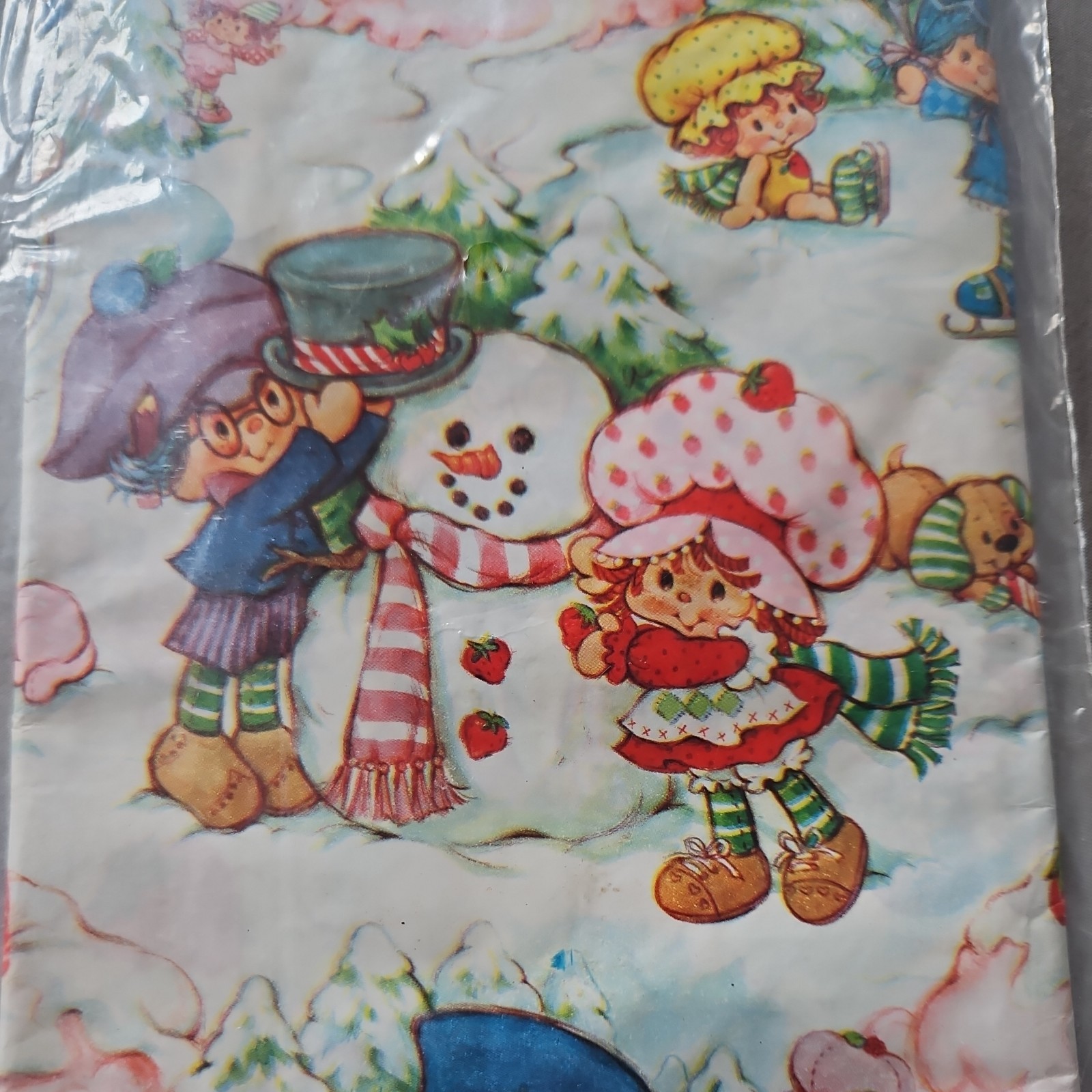 Vintage Strawberry Shortcake Christmas Wrapping Paper 1981 Unopened NOS Vintage Strawberry Shortcake Christmas Wrapping Paper 1981 Unopened NOS