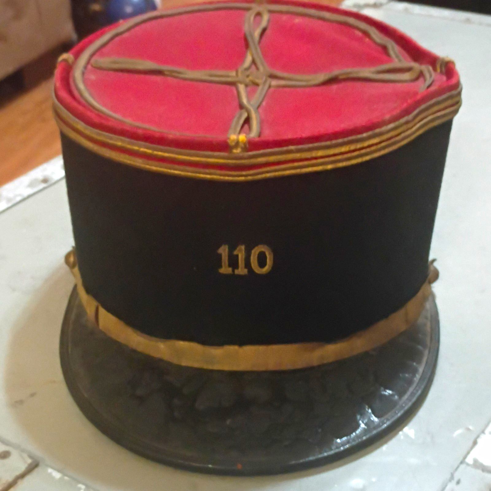 French 110th Regiment Officers Dress Kepi, Circa 1920s-1930s, Makers Stamp Etc