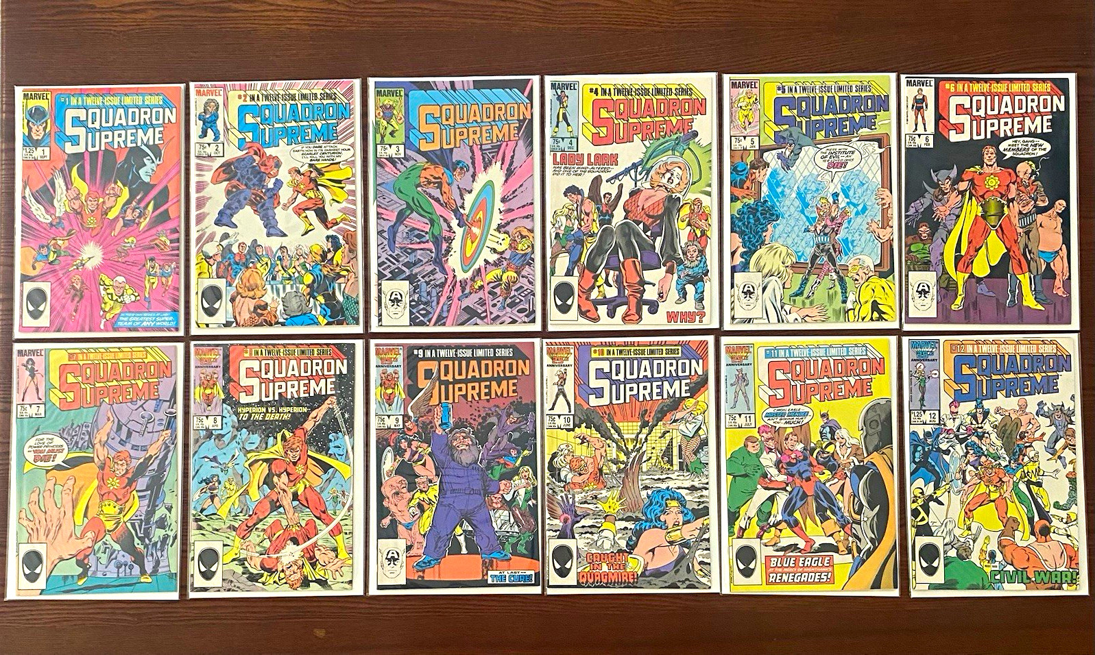 Marvel Comics Squadron Supreme #1-12 Complete Limited Series Lot (1985)