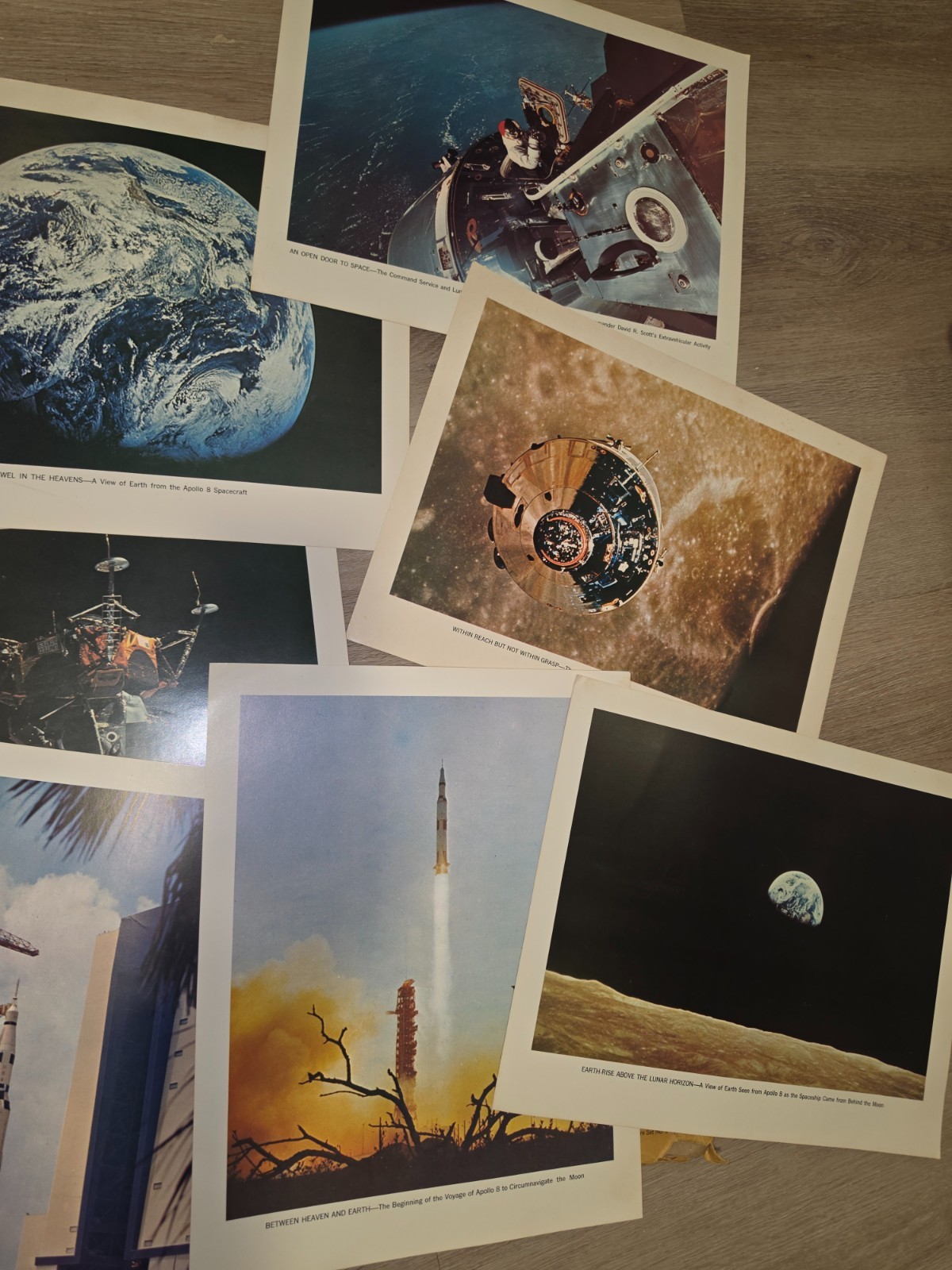 NASA Publication Pictures - 7 Pics of Apollo 8 Mission - 1968 NASA Publication Pictures - 7 Pics of Apollo 8 Mission - 1968