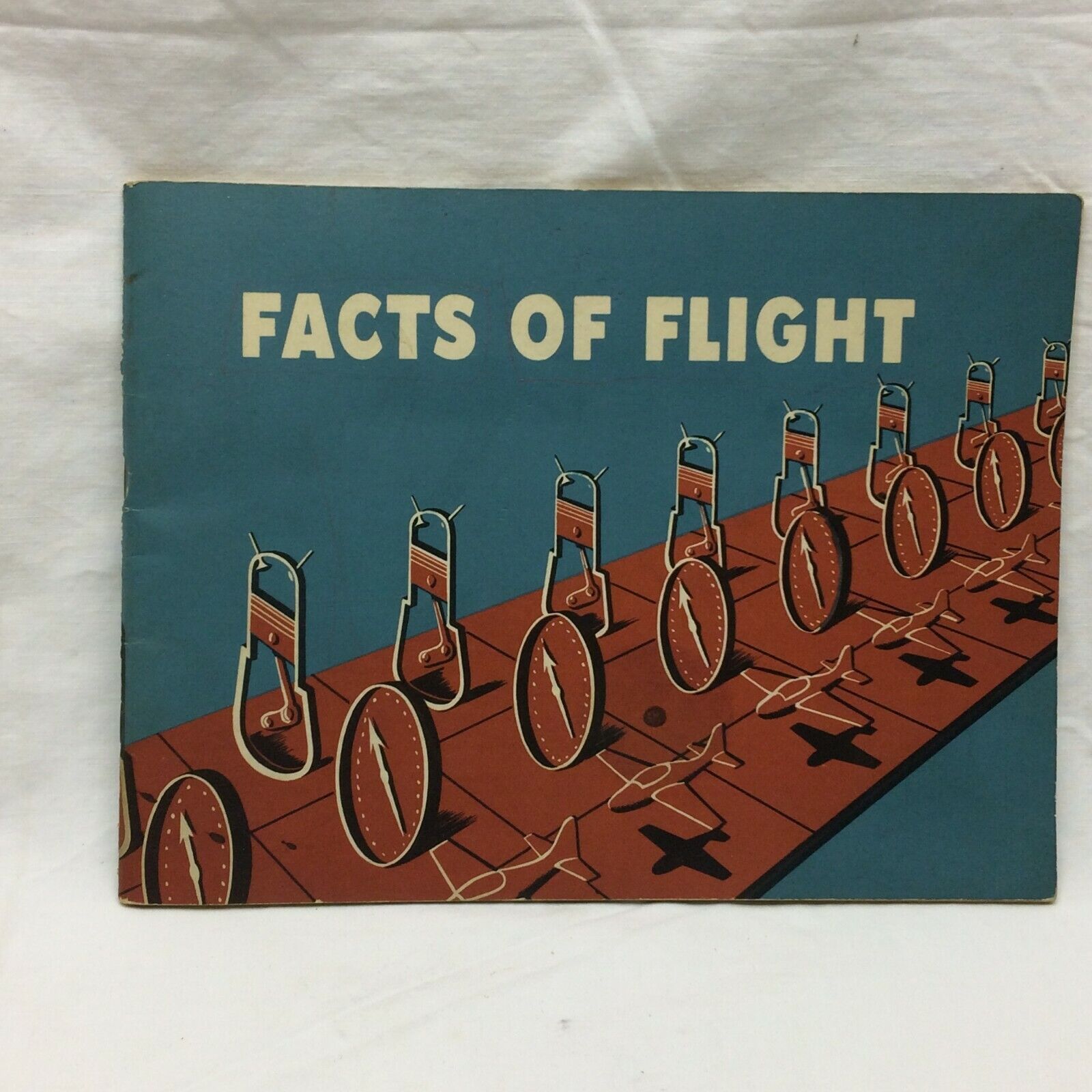 Vintage 1947 Book Facts of Flight Airplane 