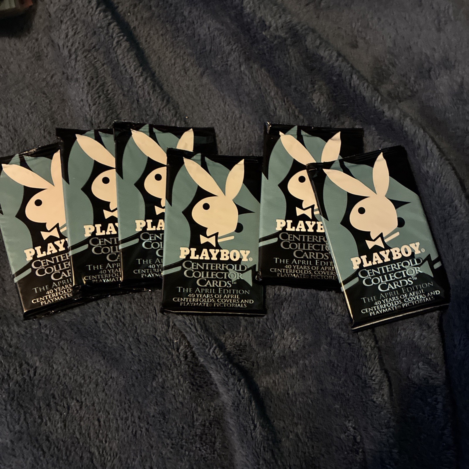 6 1995 Playboy APRIL EDITION Centerfold Collector Cards / SEALED PACKs 10 Cards