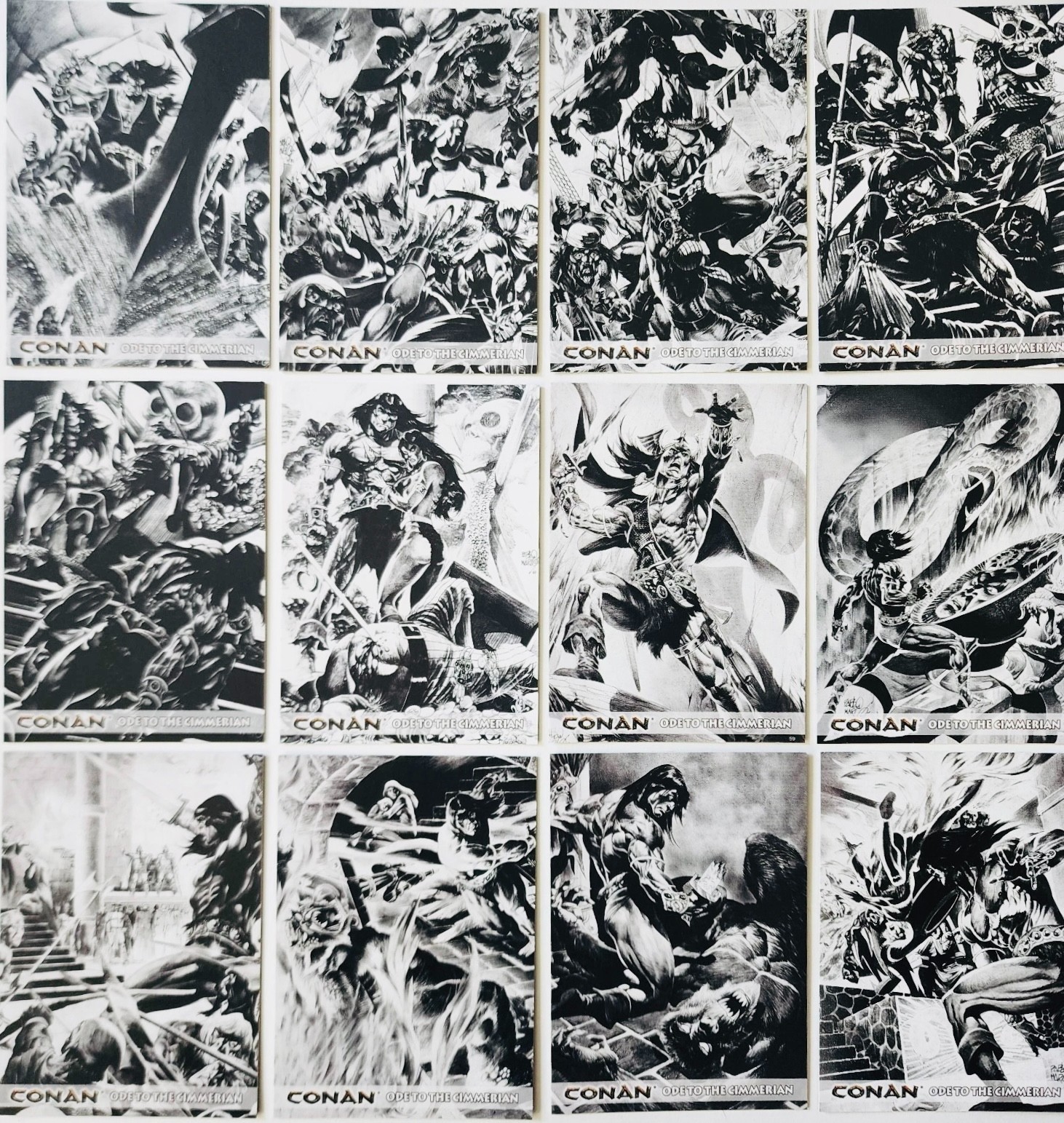 CONAN ART OF THE HYBORIAN AGE - Ode to the Cimmerian C1 - C12 SET