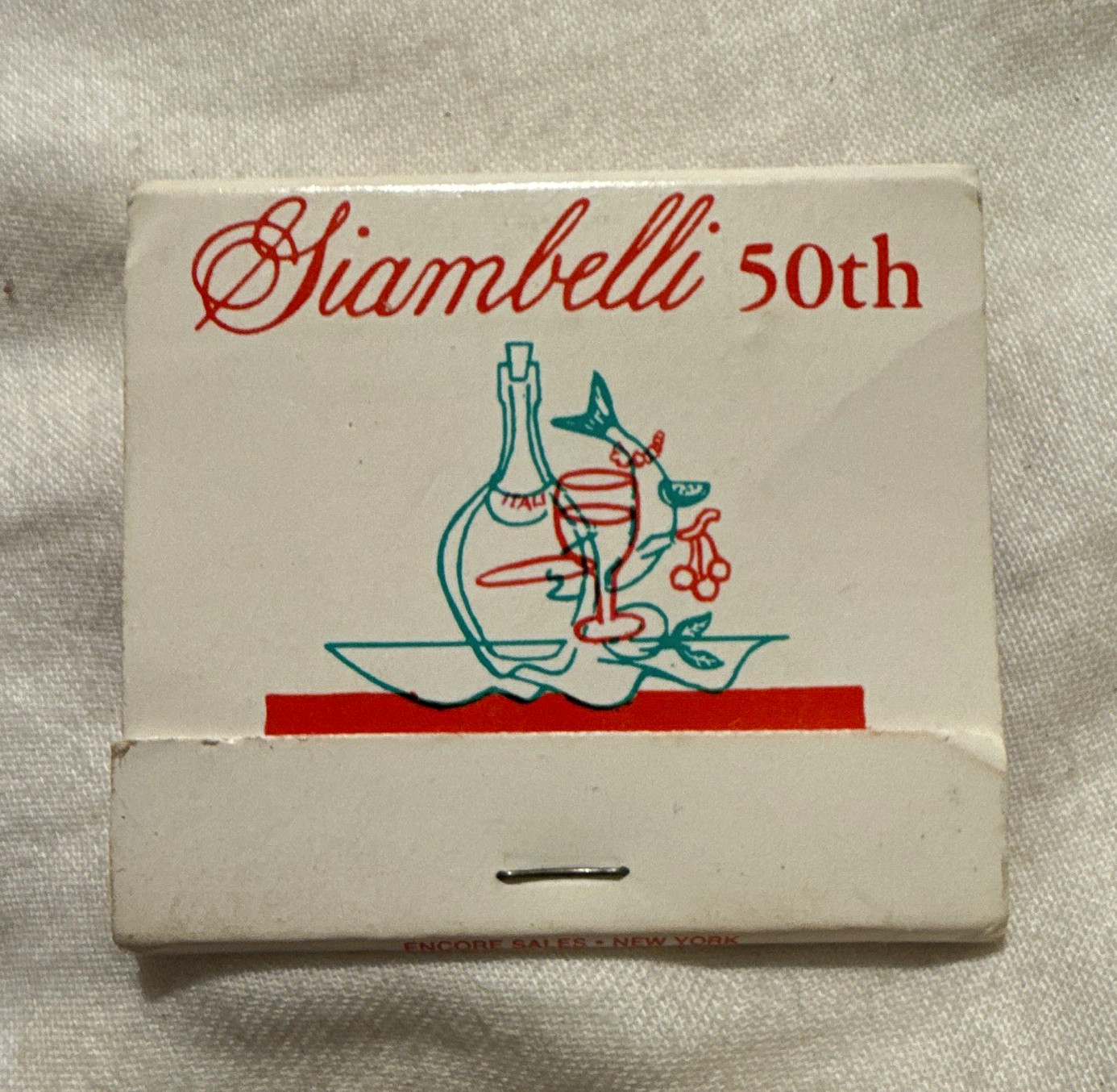 Giambelli 50th & Mercurio Restaurant New York NY Matchbook Cover 46 E 50th St