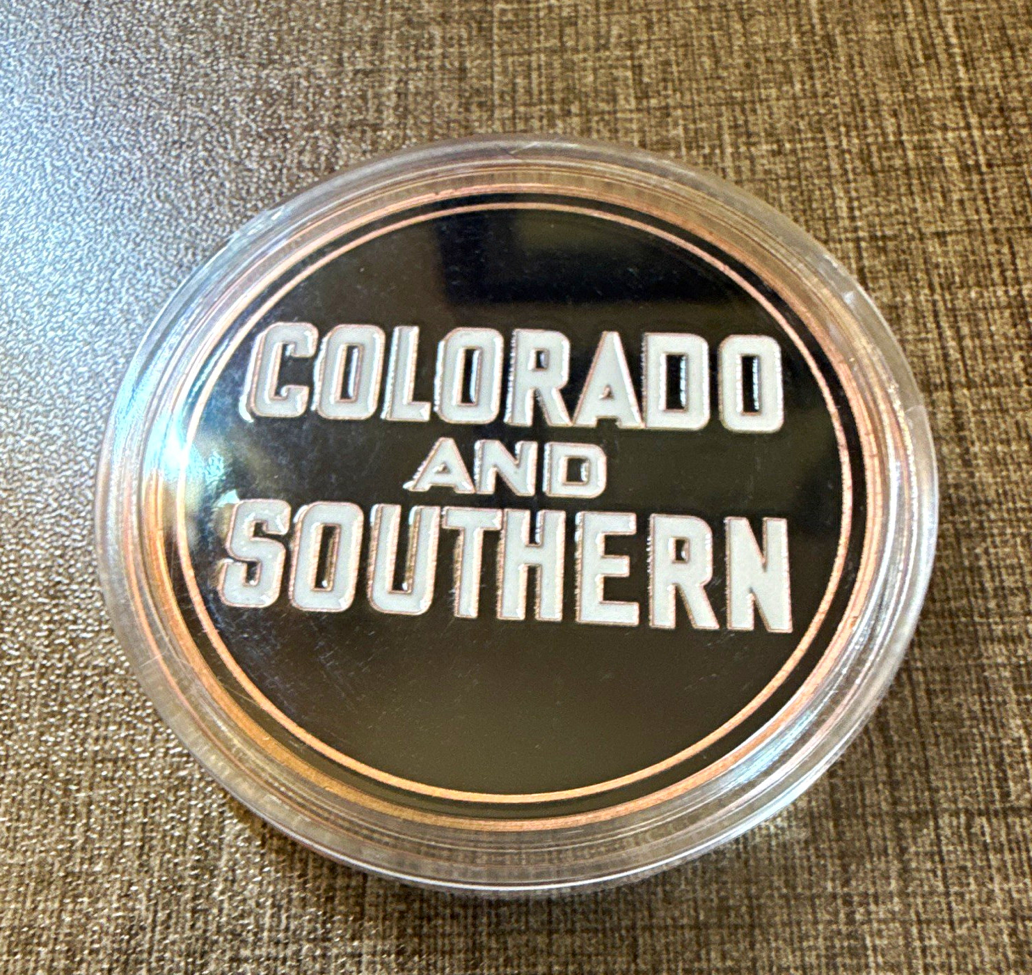 BNSF Railway Heritage Collection Colorado and Southern Token Coin Medallion Case