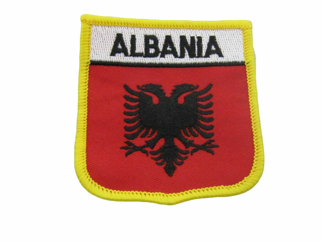 Albania Albanian Country Flag Iron On Patch