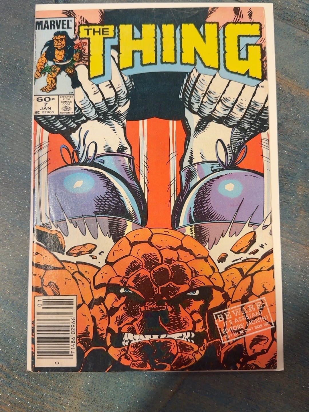 The Thing #7 Newsstand Variant (Marvel Comics January 1984) The Thing #7 Newsstand Variant (Marvel Comics January 1984)