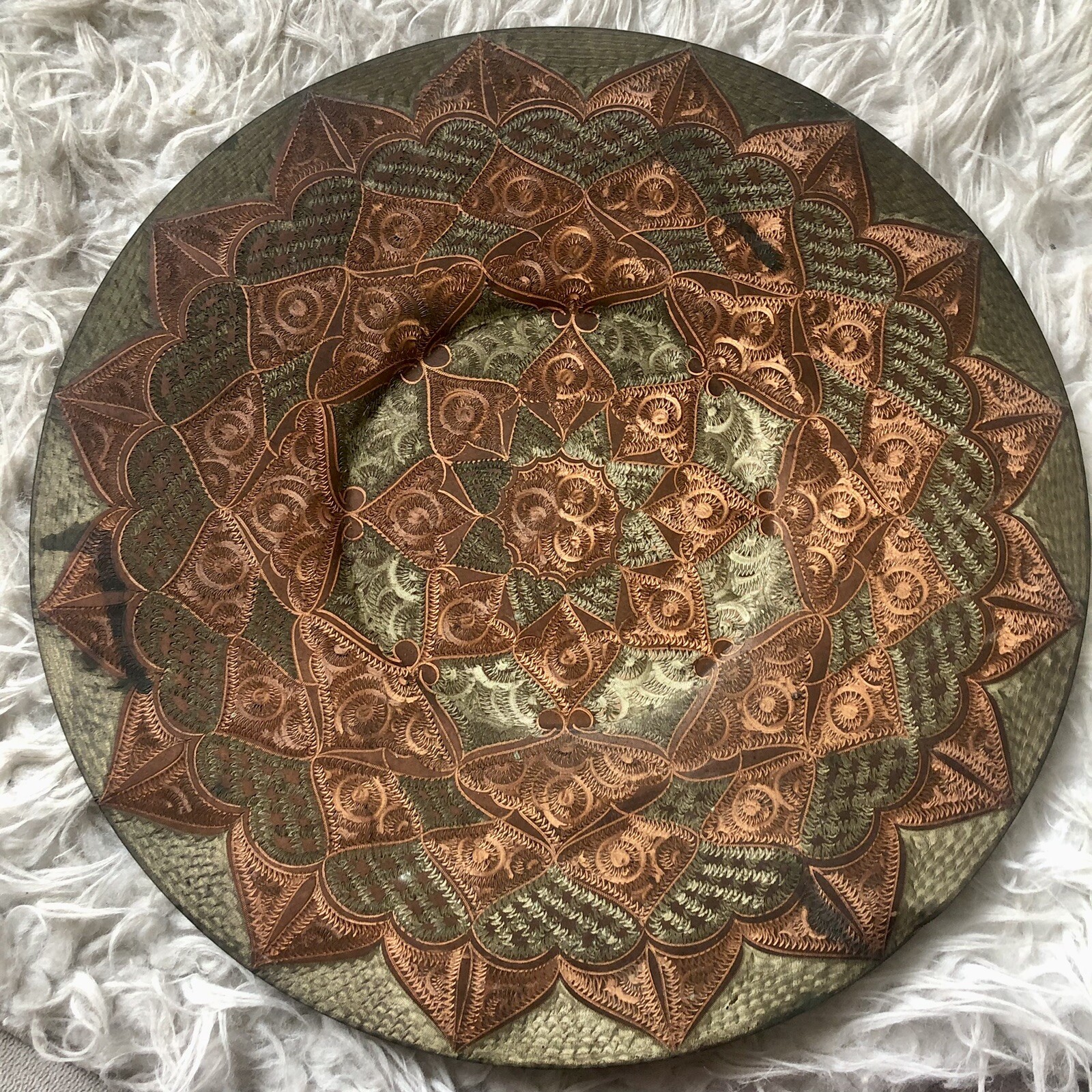 Vintage Etched Copper Plate 14\
