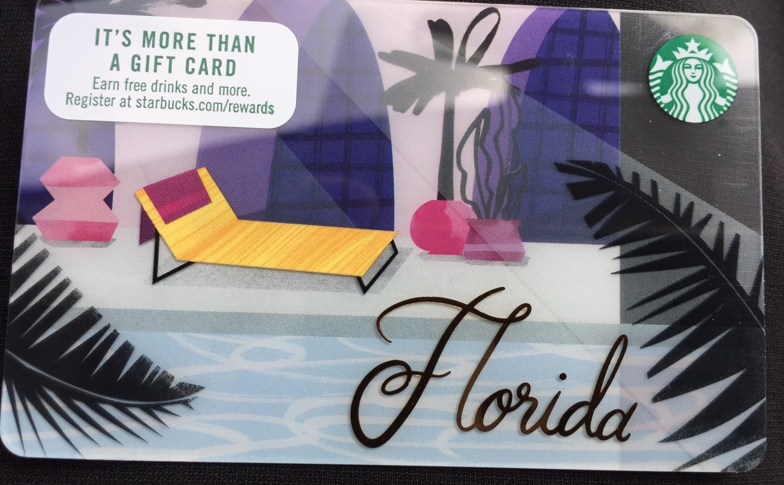 HTF Lot Of 300 - STARBUCKS New Gift CARD FLORIDA POOL Resort - NO VALUE