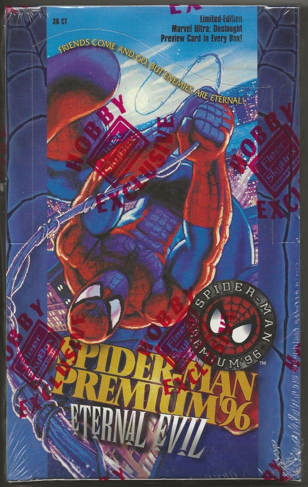 Spider-Man Premium \'96 Eternal Evil Trading Card Box, Sealed, SkyBox, Marvel