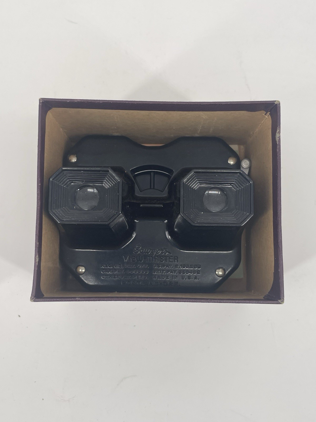 Vintage Sawyer's View-Master Model E 3-Dimension Viewer Black w/ Original Box #2