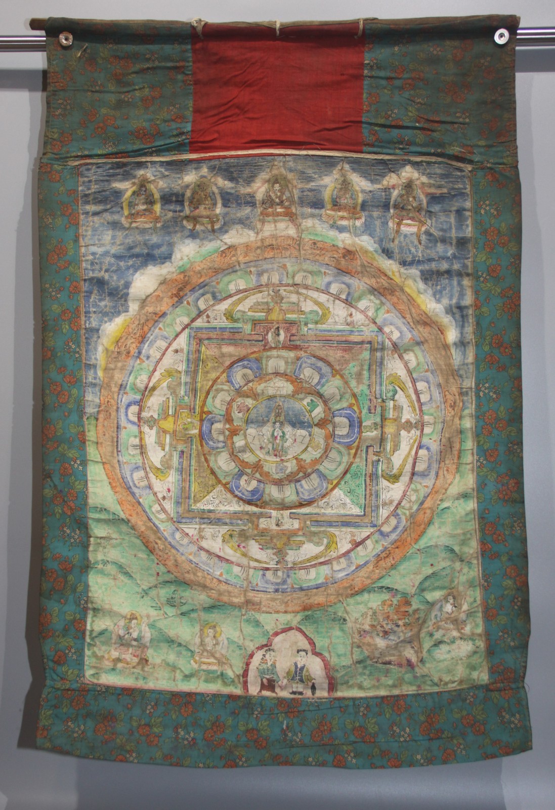 Real Tibet 19th Century Old Antique Buddhist Thangka \