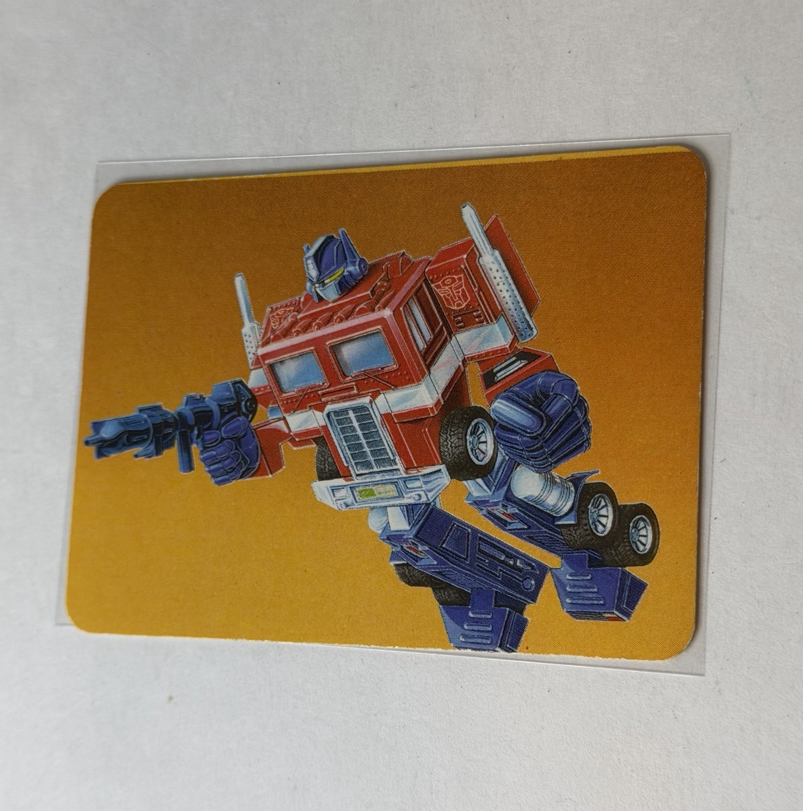 Vintage 1985 Hasbro Transformers Trading Cards Series 1 Optimus Prime #1 Vintage 1985 Hasbro Transformers Trading Cards Series 1 Optimus Prime #1