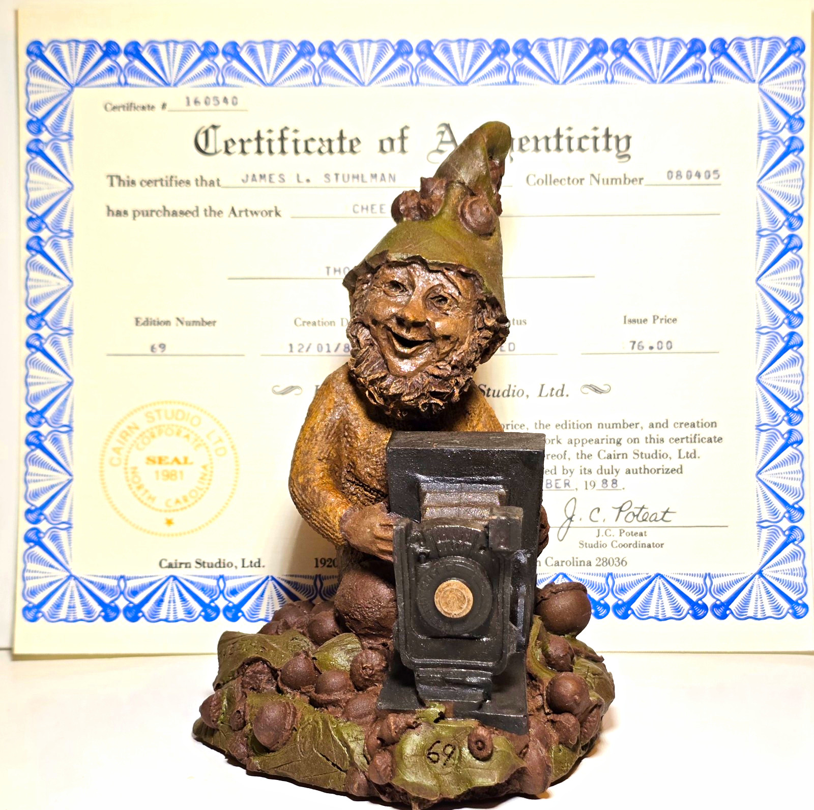 Cairn, Ltd. AUTHENTIC TOM CLARK GNOME \ Cairn, Ltd. AUTHENTIC TOM CLARK GNOME \