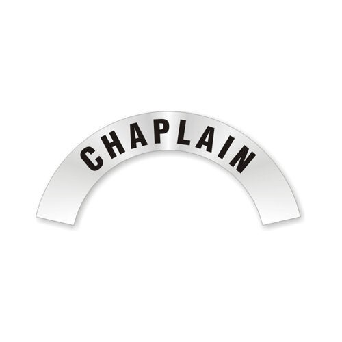 3x7 Inch Chaplain Helmet Crescent Rocker Reflective Sticker Decal Decal Rockers