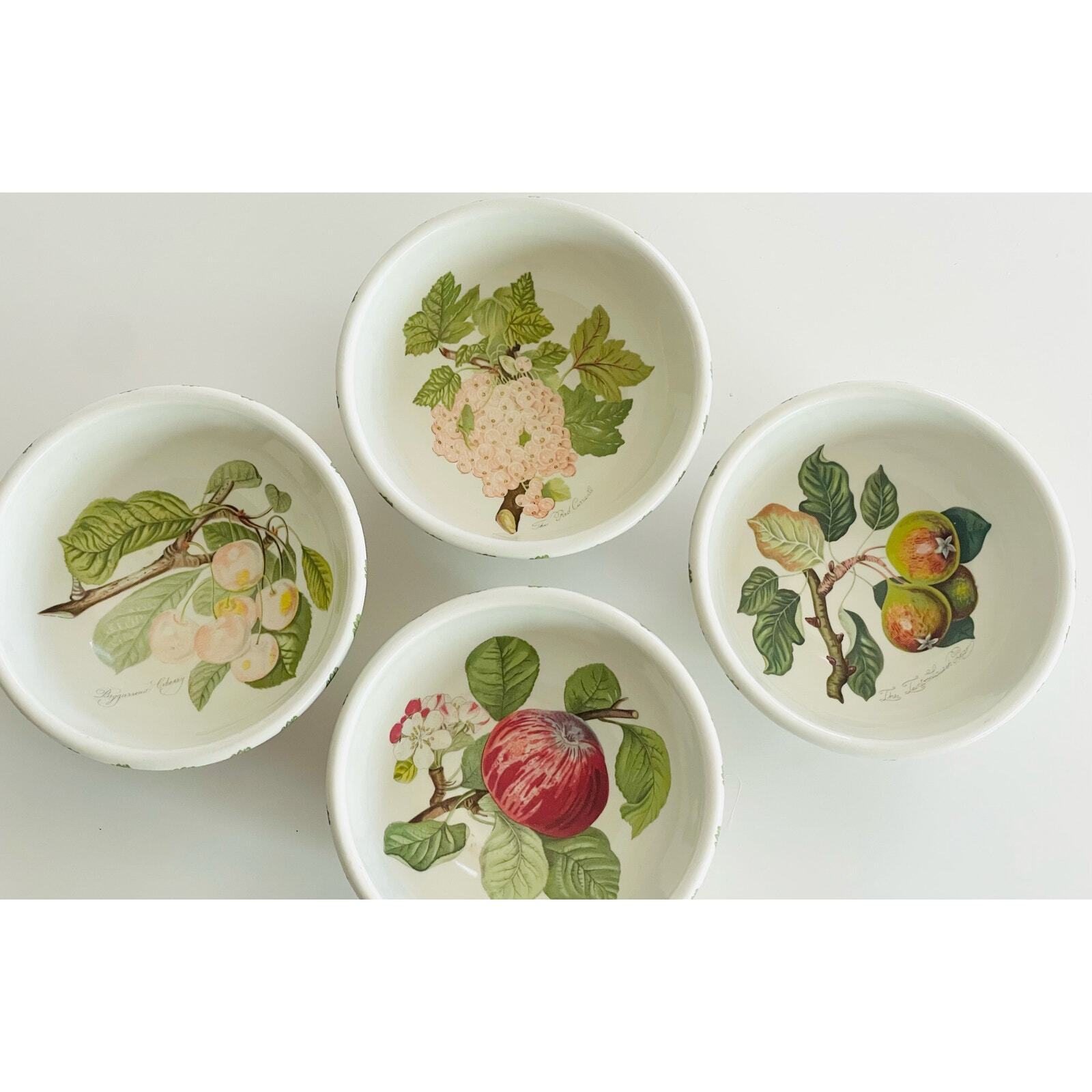 Pomona Fruit Collection by Portmeirion set of 4 Fine Earthenware 5.5” Bowls