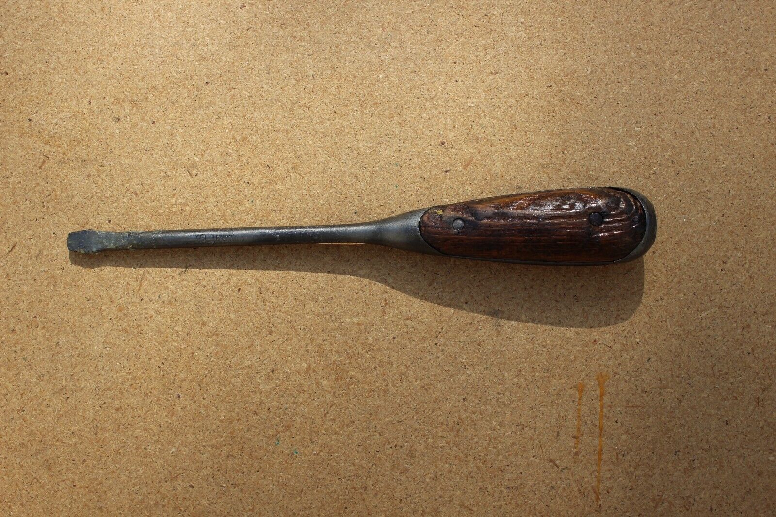 Vintage Antique Lenox 6 Screwdriver Wood Handle Flat Blade Flathead