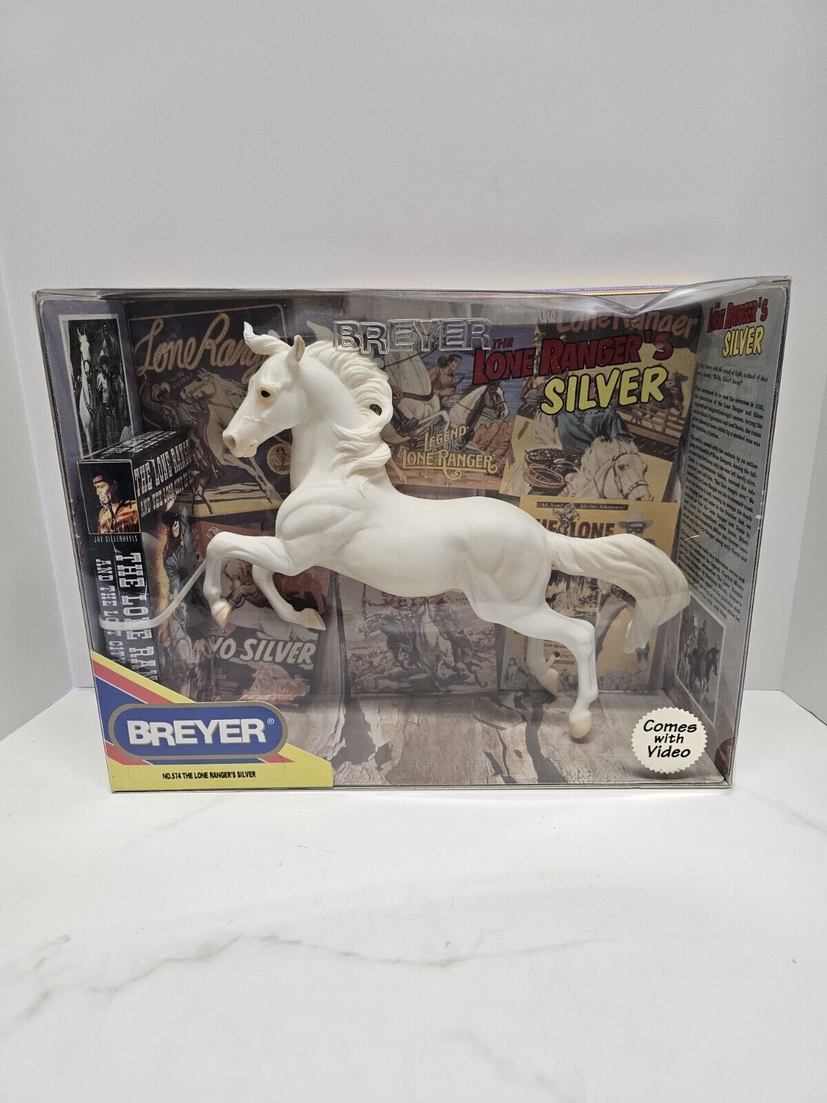Breyer The Lone Ranger's Silver, #574,  NIP including VHS video 