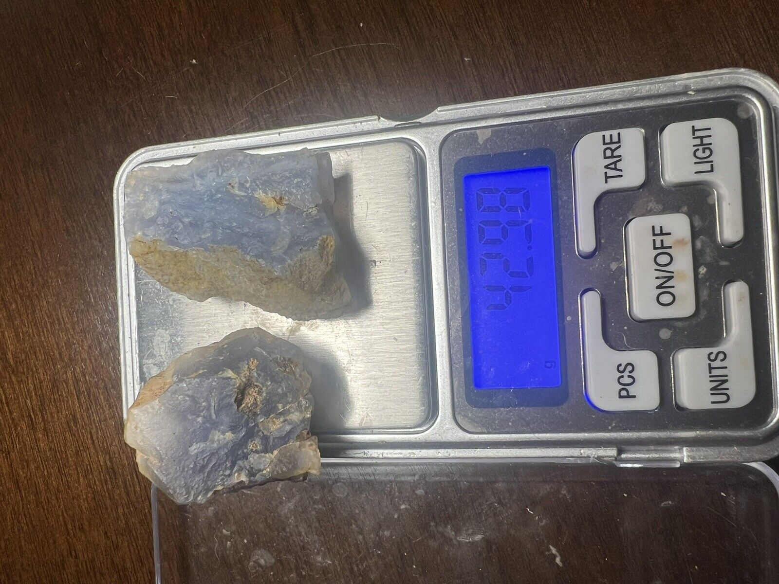 42.98g Ellensburg Blue Agates Rough-Excellent quality