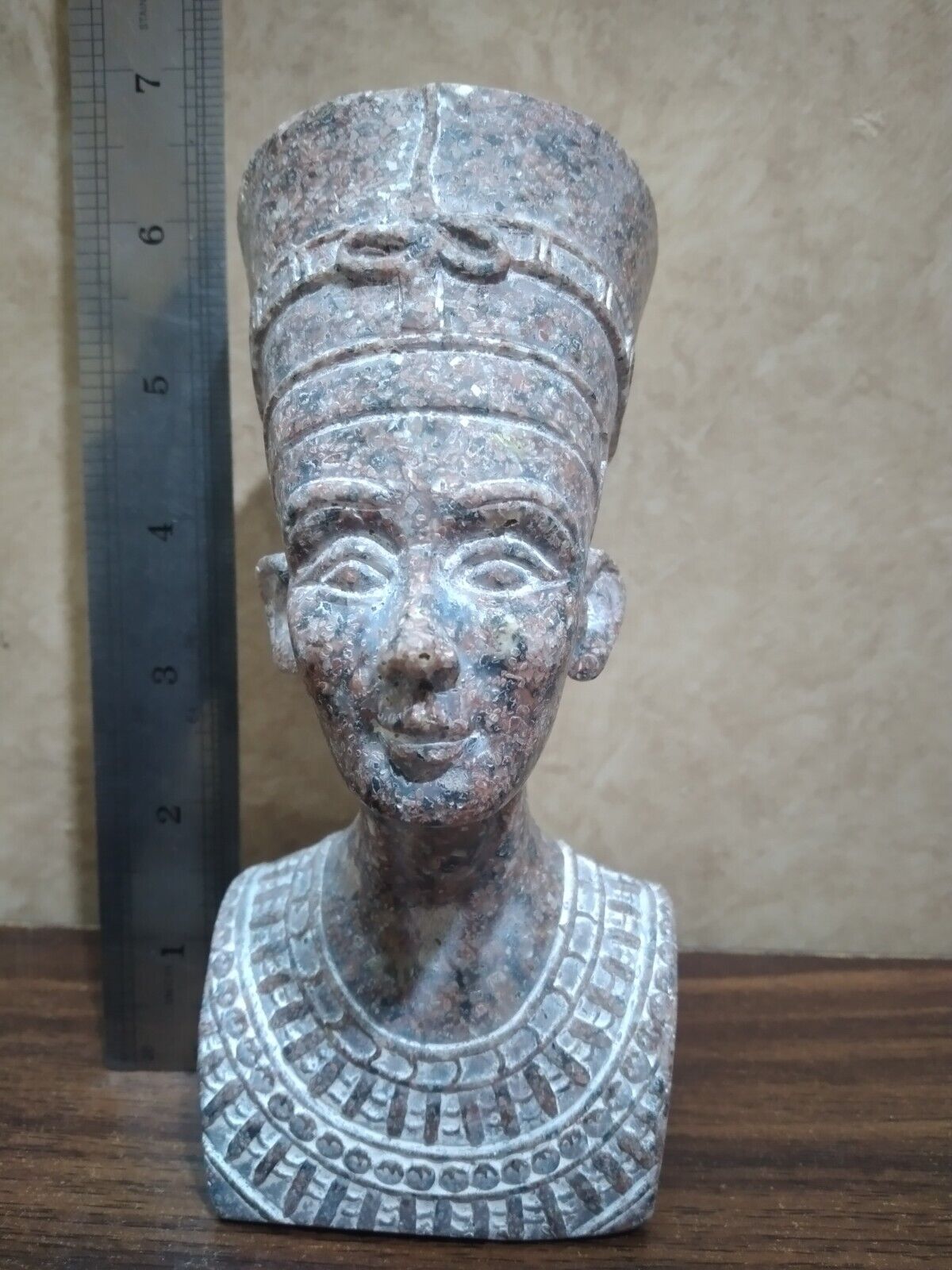 7 inch UNIQUE ANCIENT EGYPTIAN Statue Granit Stone Queen Nefertiti Headed bust
