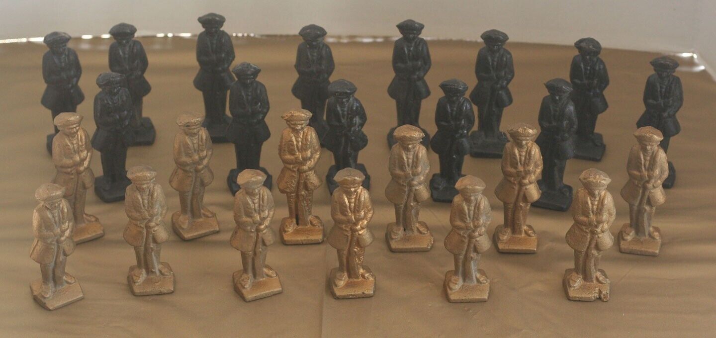 Vintage Cast Iron Revolutionary War Soldiers Figures - Bell Handles? *Lot of 25*