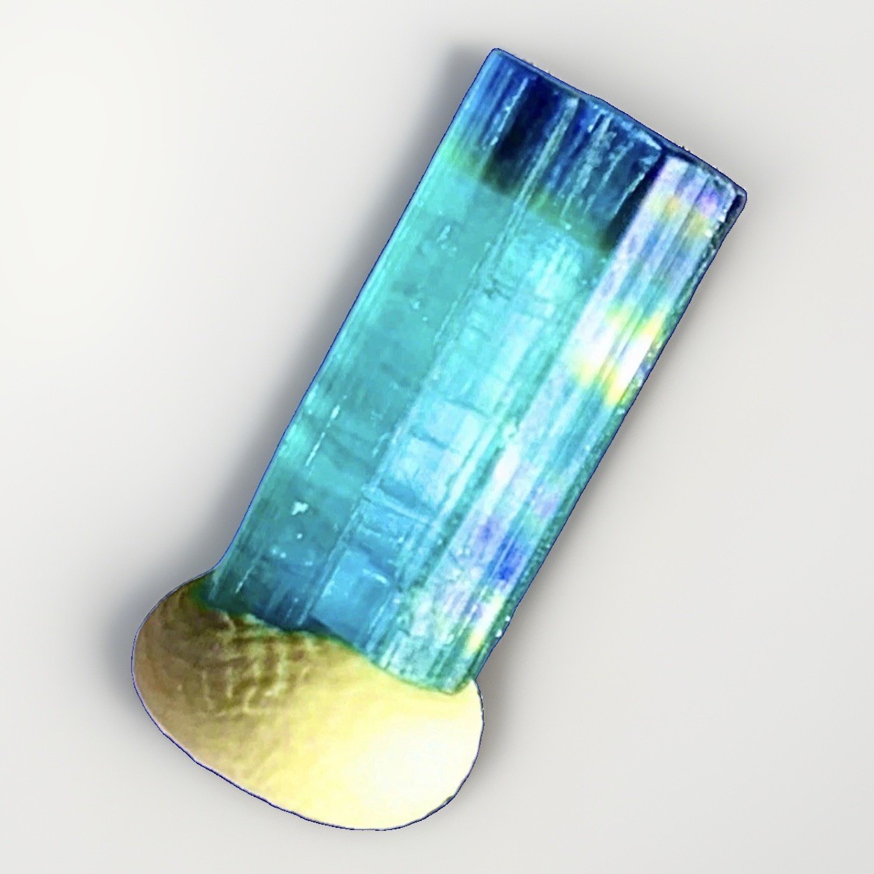 Wow Must Have Blue Cap Tourmaline Crystal Natural Raw Specimen Untreated Gift