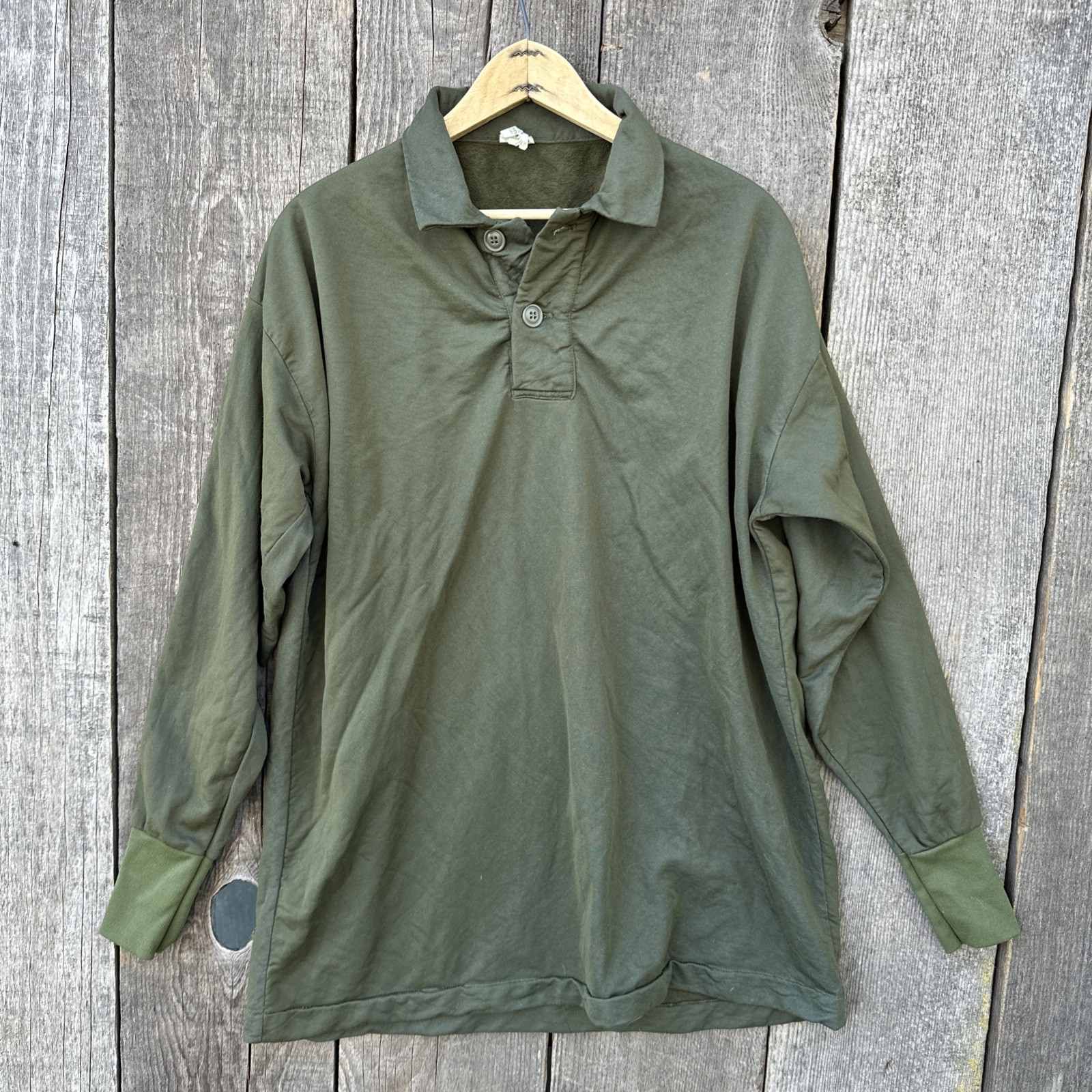 VTG 1969 US Military OG-106 Sleeping Shirt XL Nylon Tricot Knit Vietnam Era
