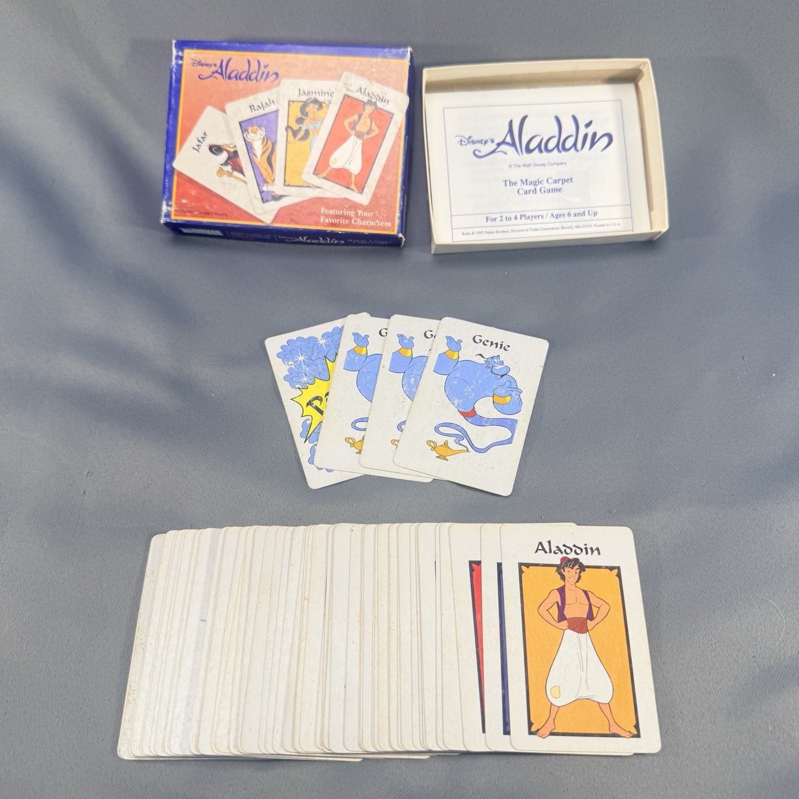 Vintage Disney Aladdin Magic Carpet Card Game-COMPLETE W/Instructions