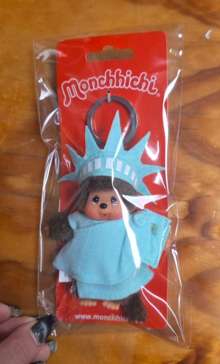 Monchhichi Plush Keychain STATUE OF LIBERTY Bag Charm Hanging Pendant Gift Toy Monchhichi Plush Keychain STATUE OF LIBERTY Bag Charm Hanging Pendant Gift Toy