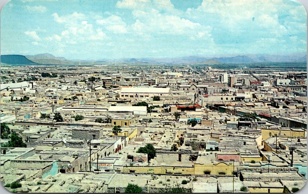 Postcard Partial Panoramic View Saltillo Coahuila Mexico City Landscape