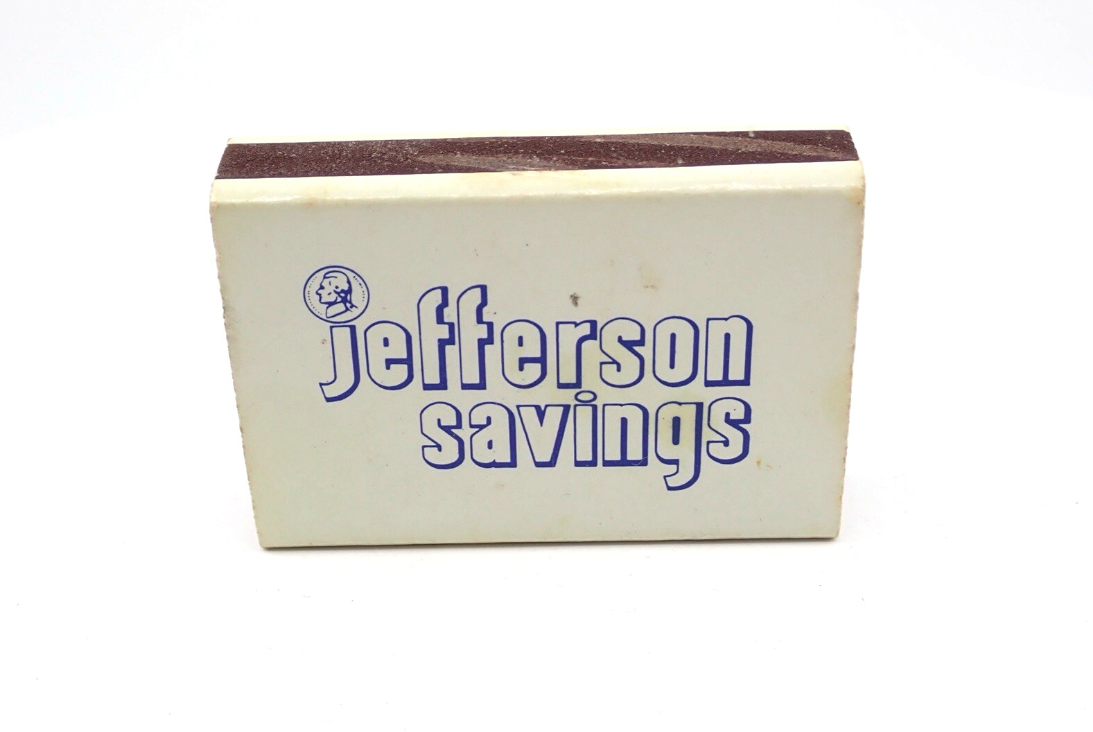 Vintage Matchbook Jefferson Savings Pocketbox Diamond Match Division Few Matches
