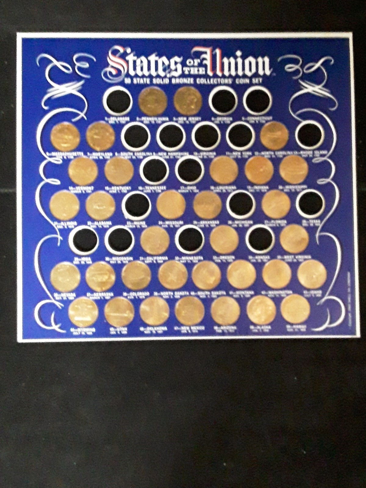 Individual 1969 Shell Oil States Of The Union Solid Bronze Collector Coins