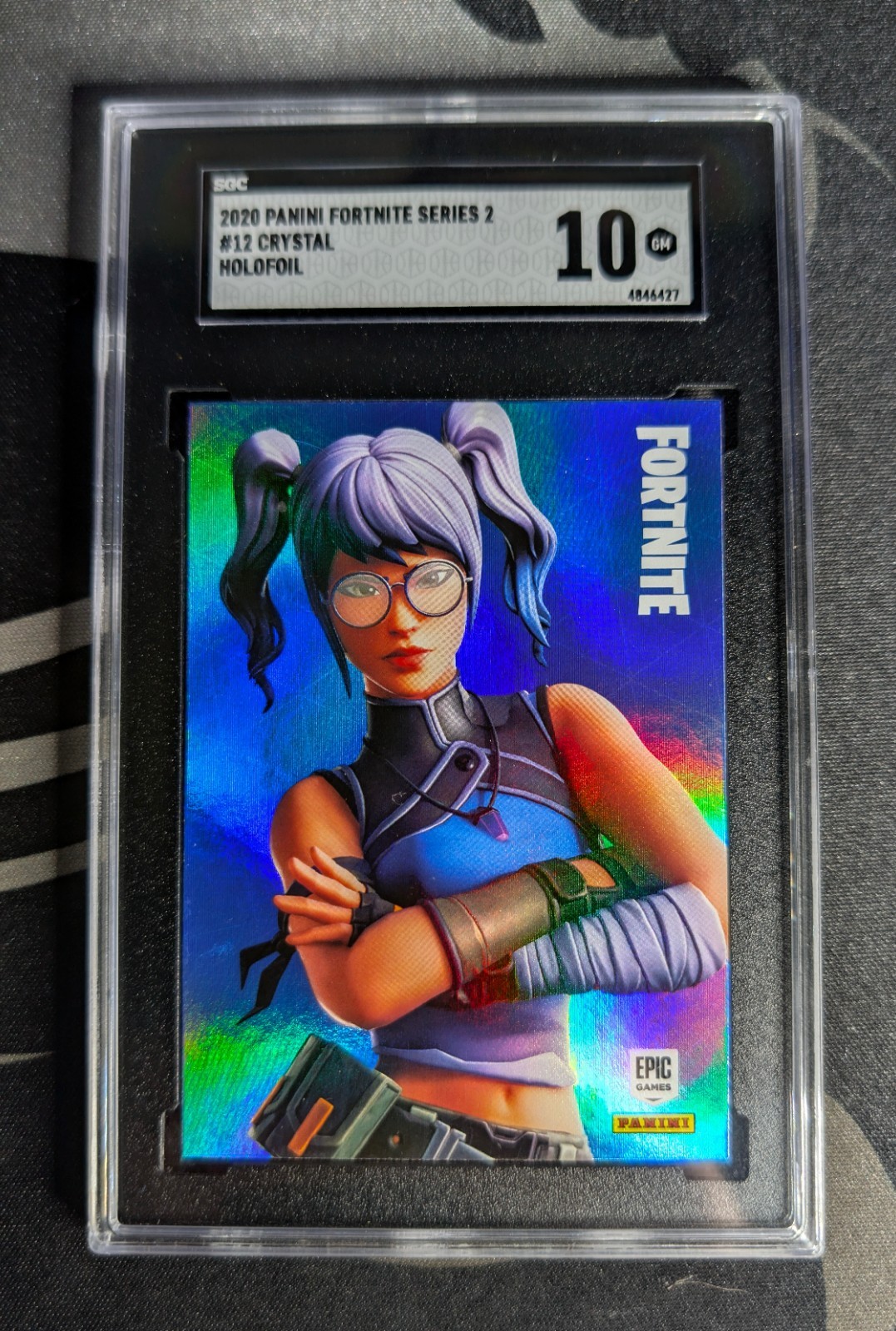 2020 Panini Fortnite HOLOFOIL #12 Crystal SGC 10 GEM MINT USA PRINT 2020 Panini Fortnite HOLOFOIL #12 Crystal SGC 10 GEM MINT USA PRINT