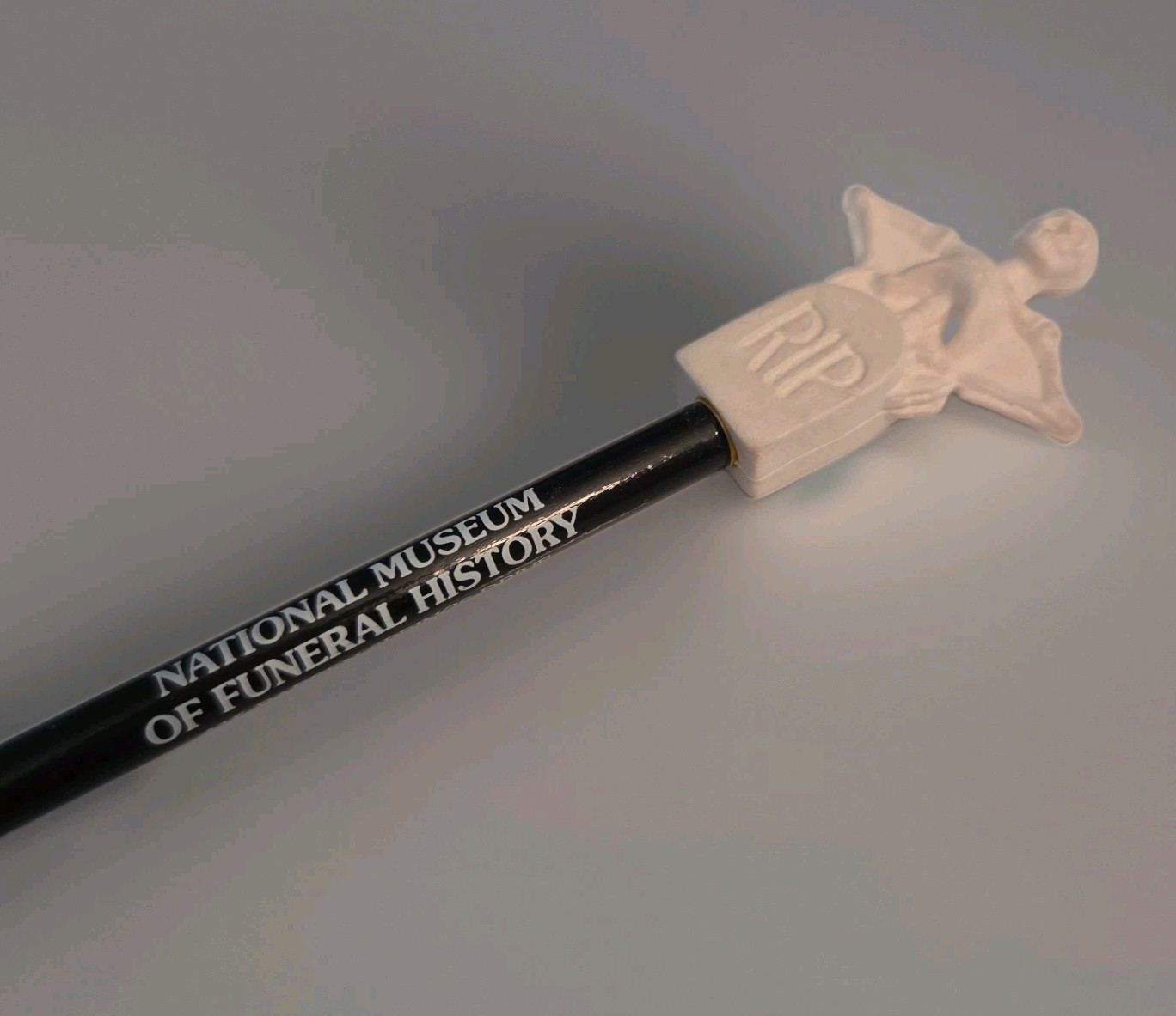 NATIONAL MUSEUM OF FUNERAL HISTORY PENCIL SKELETON RIP 1988 NATIONAL MUSEUM OF FUNERAL HISTORY PENCIL SKELETON RIP 1988