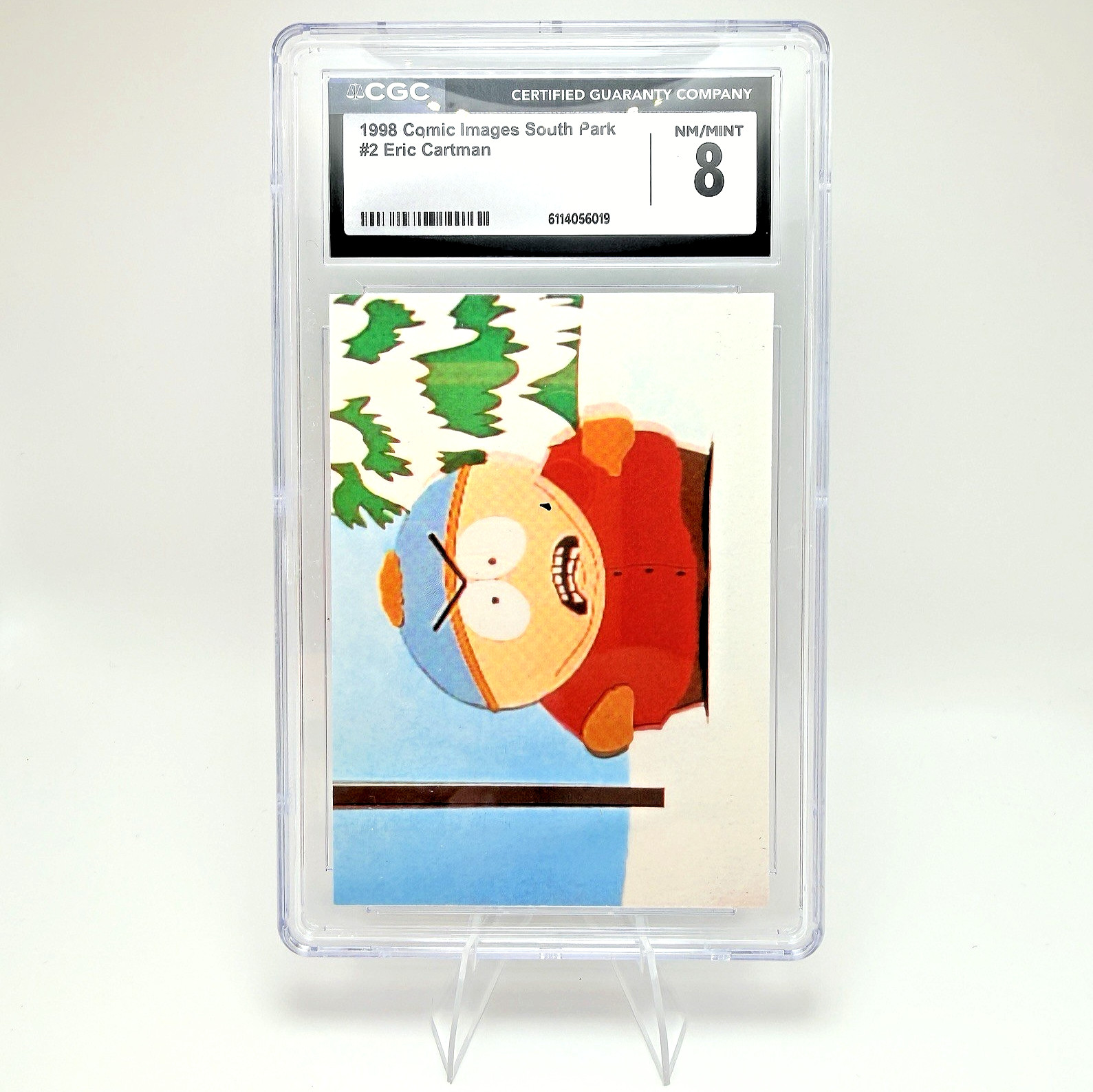 1998 Comic Images South Park #2 Eric Cartman Teardrop Variant CGC 8 NM/Mint
