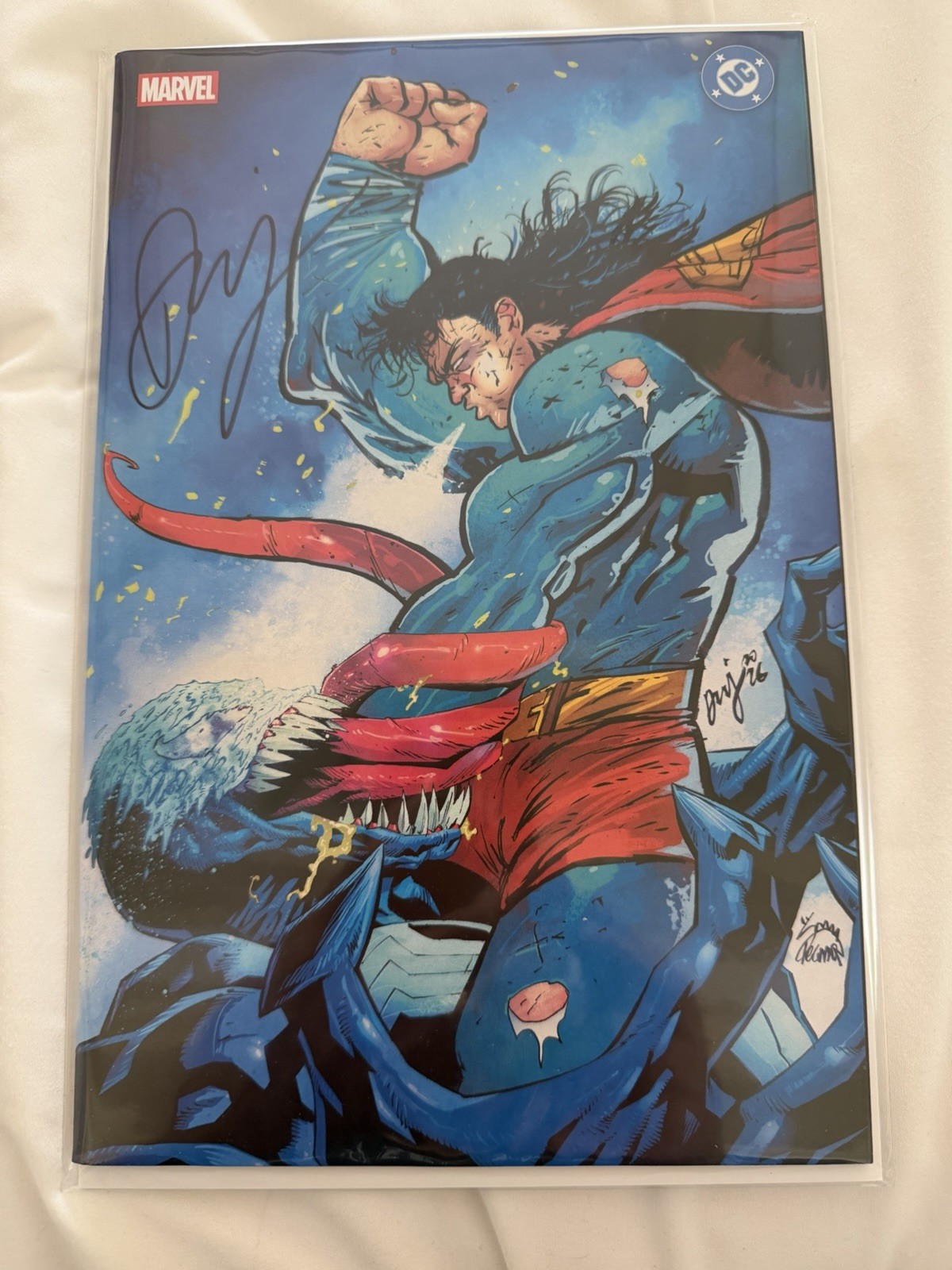 SDCC Felix Comic Spider-Man Superman #1 Daniel Warren Johnson Venom DWJ SIGNED