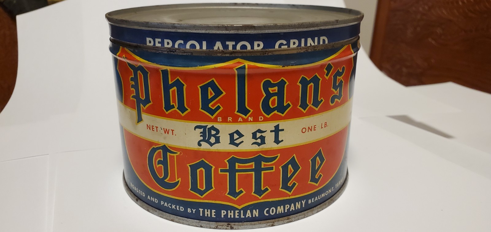 Vintage Phelan\'s Best Brand Coffee Tin Can Key Wind (key included) Vintage Phelan\'s Best Brand Coffee Tin Can Key Wind (key included)