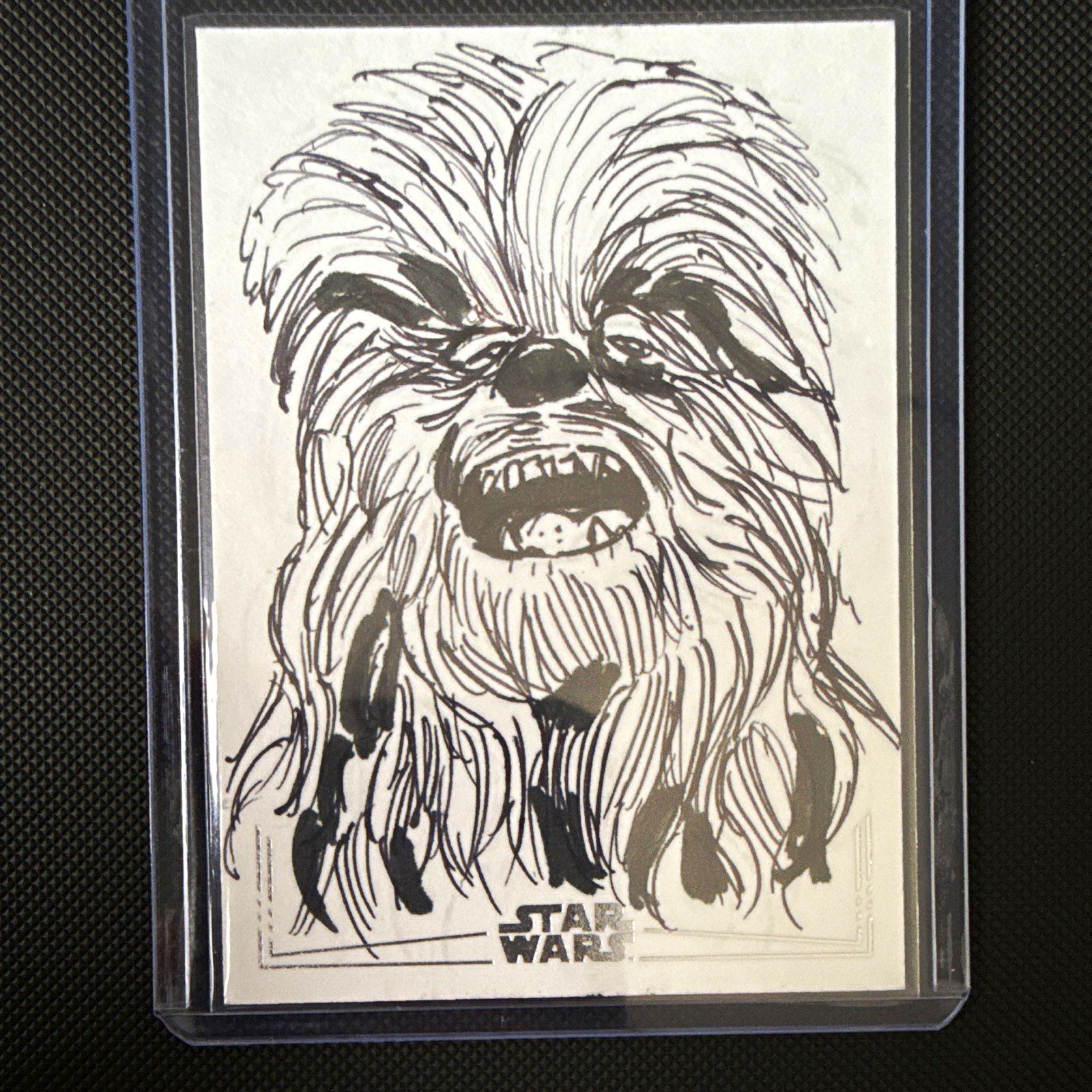 2026 Topps Chrome Star Wars Galaxy Chewbacca 1/1 Sketch Rico Dela Rosa RDR