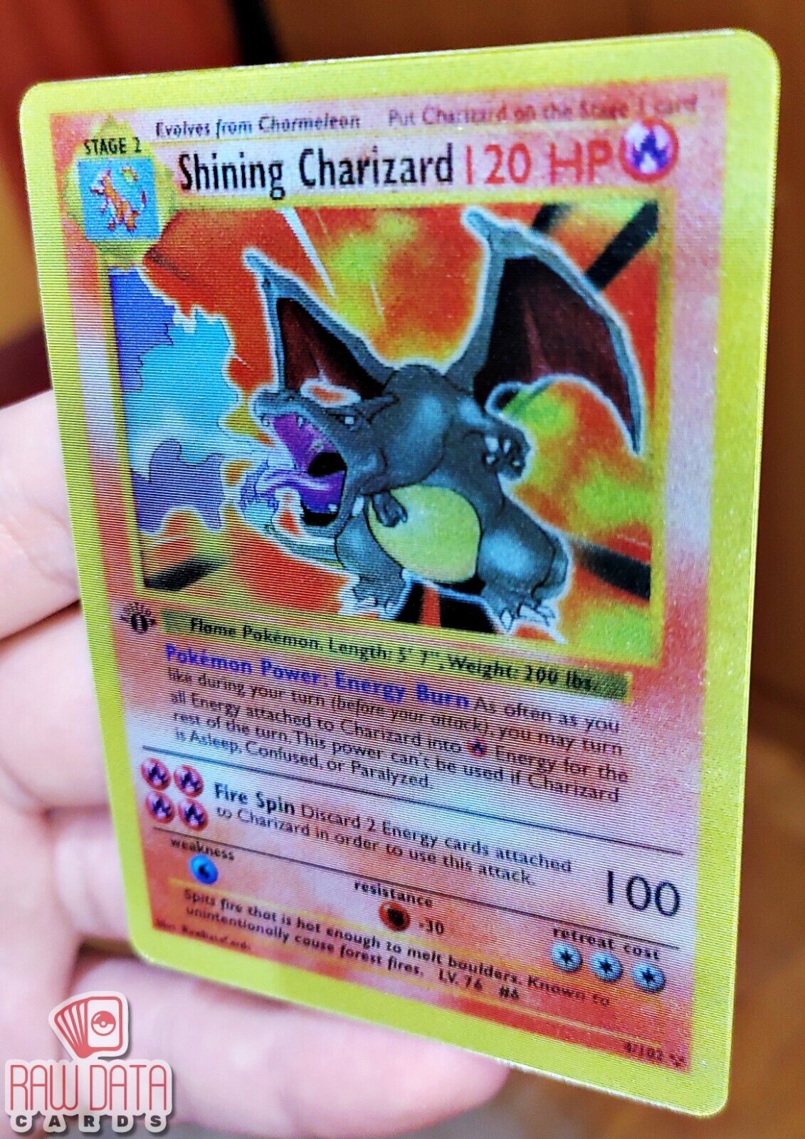 Pokemon CHARIZARD / SHINING CHARIZARD LENTICULAR Card
