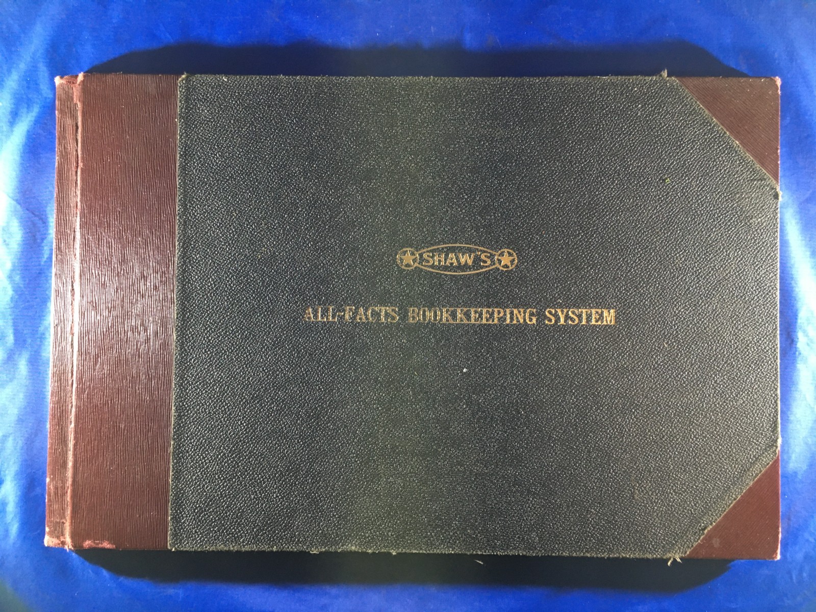 Vintage Shaw's All-Facts Bookkeeping System 17 x 11 Records Book 1930 Vintage Shaw's All-Facts Bookkeeping System 17 x 11 Records Book 1930