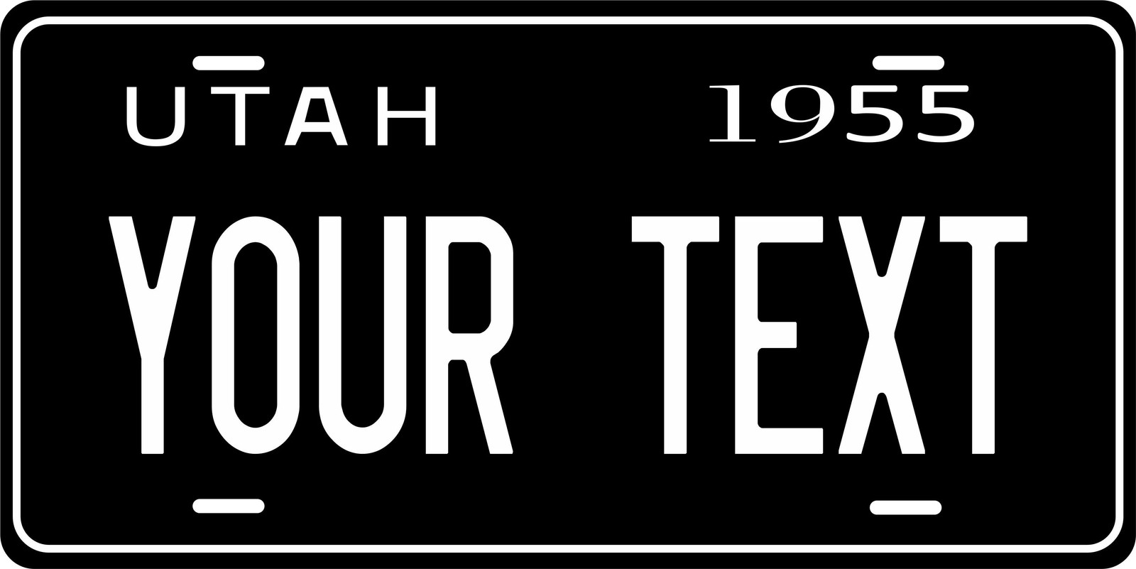Utah 1955 Novelty License Plate Personalized Auto Motorcycle Bicycle