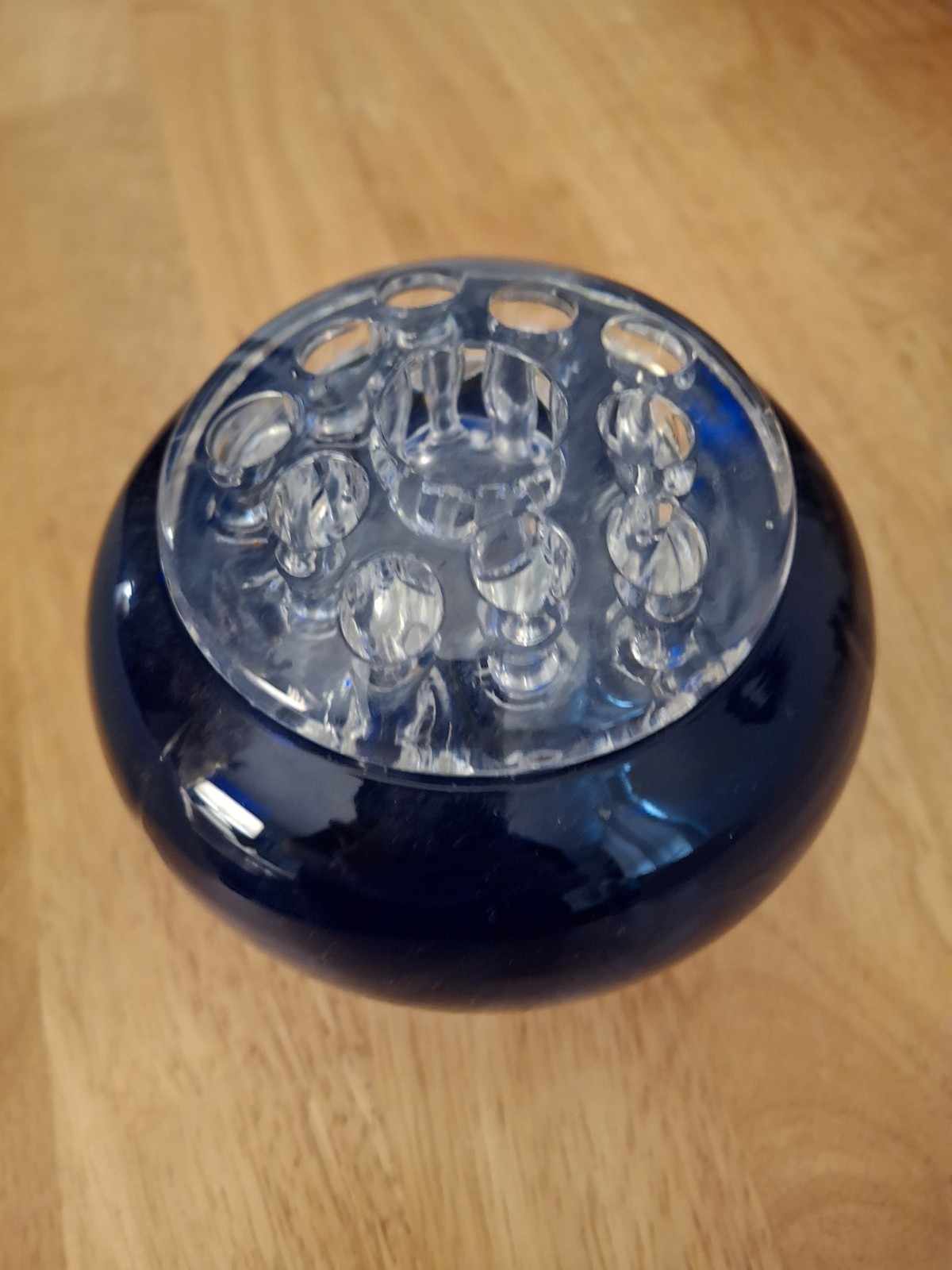 Vintage Colbalt Frog/flower Vase