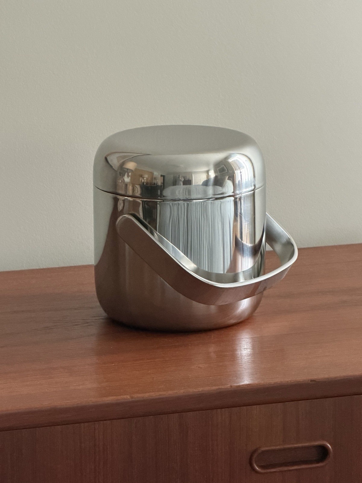 Timo Sarpaneva Stainless Steel Ice Bucket 18/8 OPA Finland Scandinavian Design