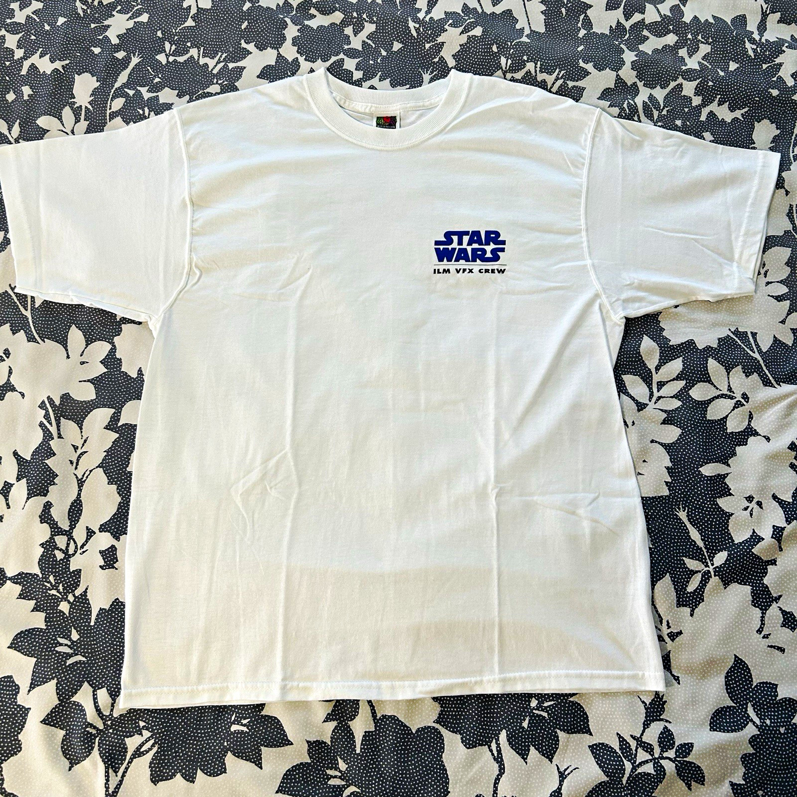 Vtg 1999 Star Wars Episode 1 ILM VFX Movie Film Crew T-Shirt Men's L White Rare