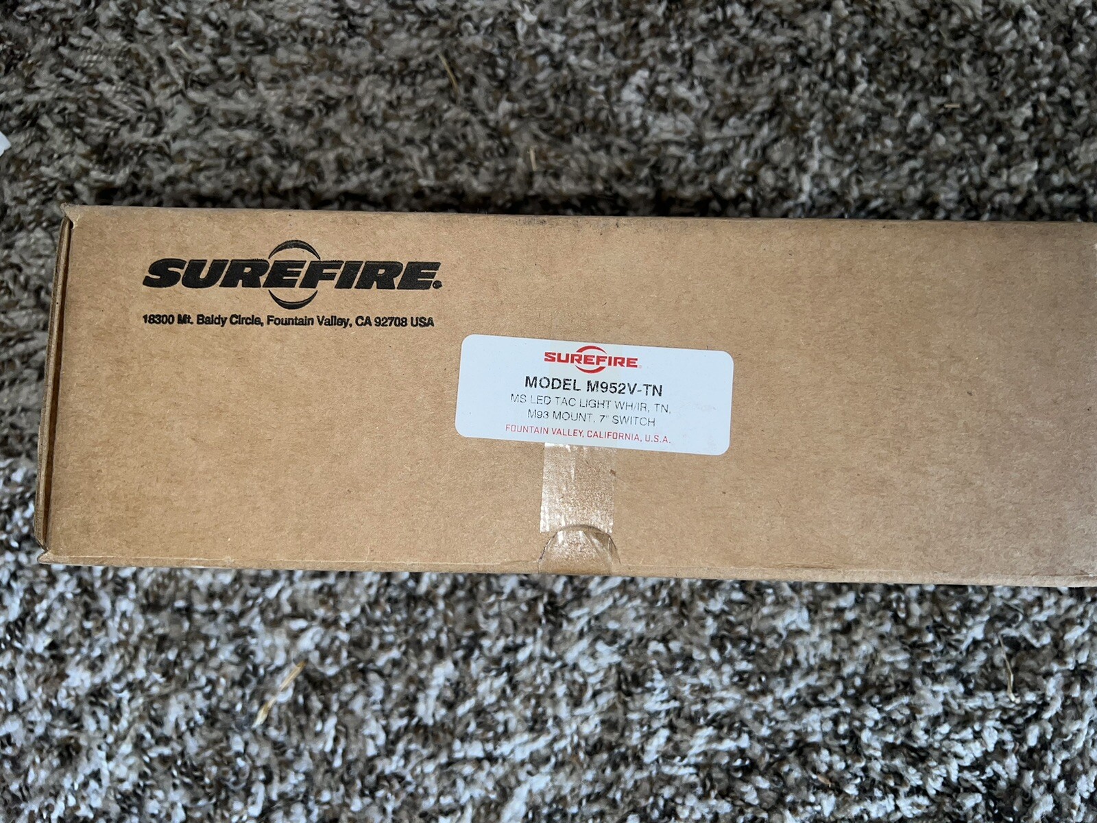 SUREFIRE M952V-TN MS LED WEAPONLIGHT WH/IR NEW IN BOX *M952-V TAN MILITARY GRADE