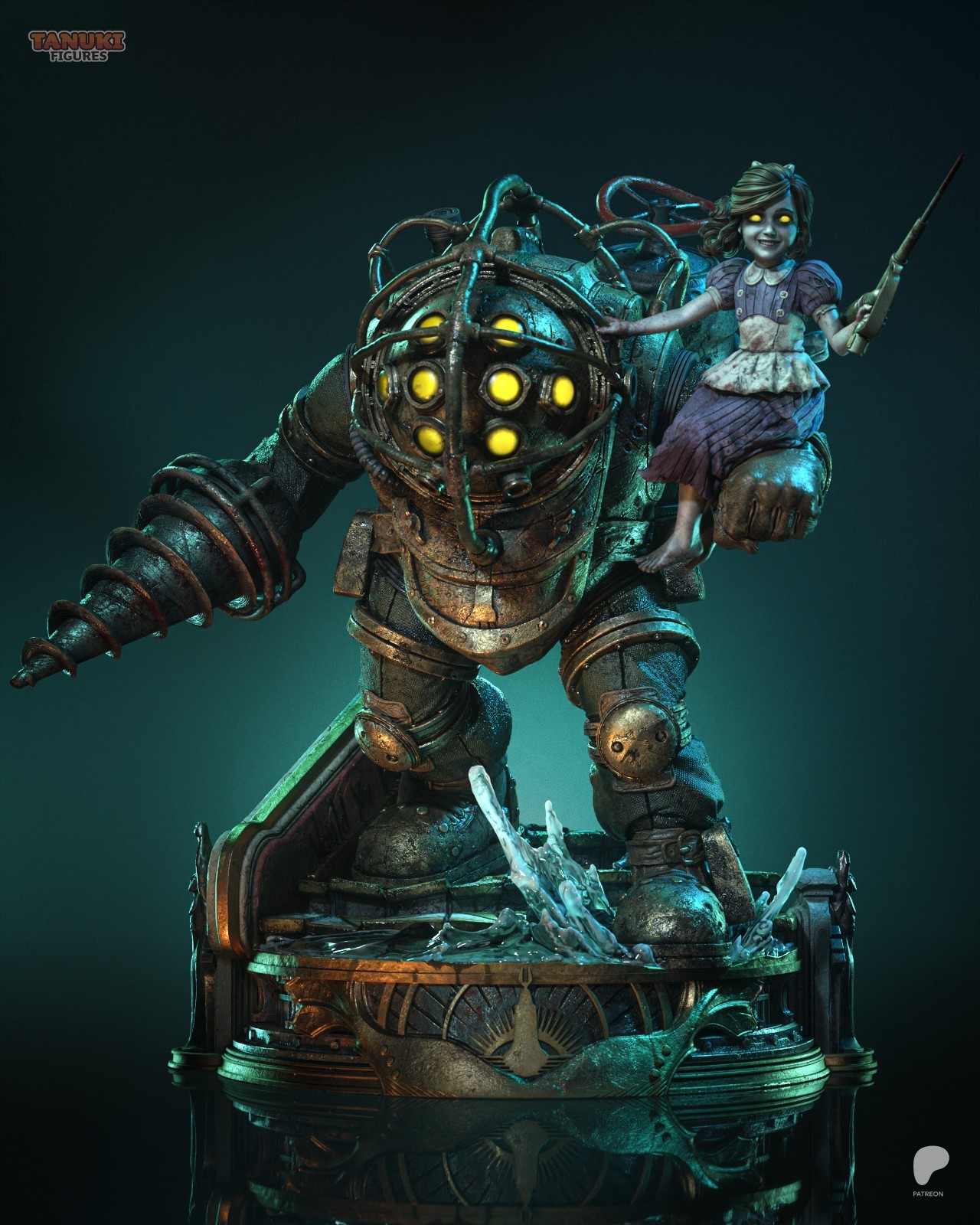 Big Daddy - BioShock 1/6 Scale Figure Statue Unpainted Resin Unassembled