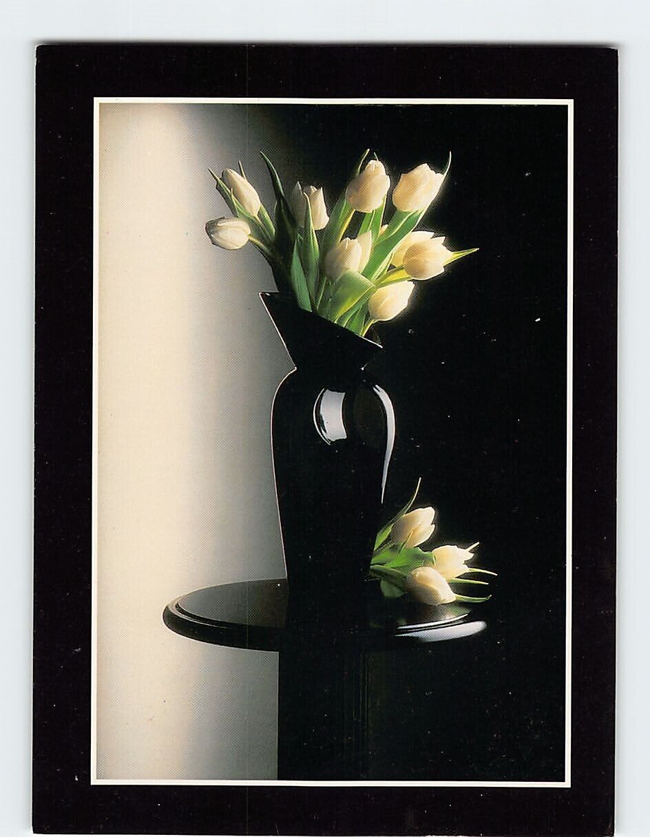 Postcard White Tulips