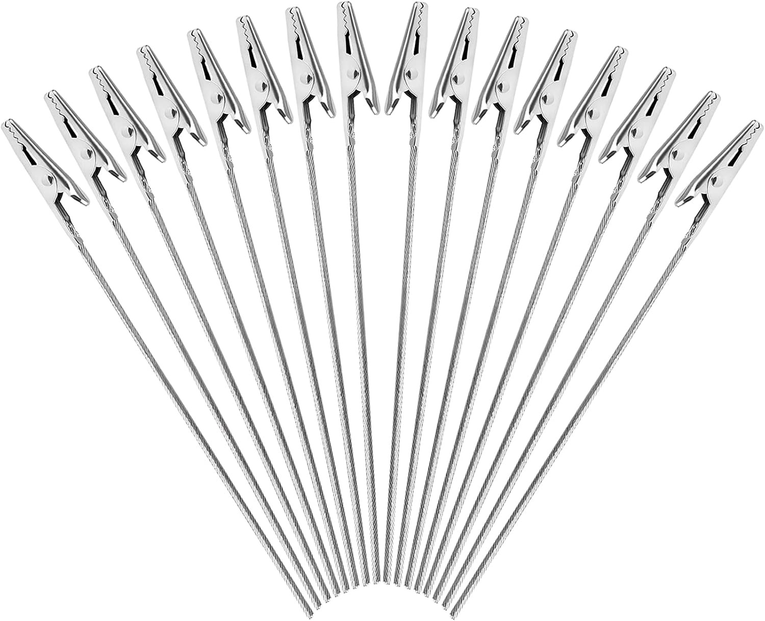 40 PCS Metal Wire Long-Tailed Alligator Clamp Photo Clip Holder - Alligator