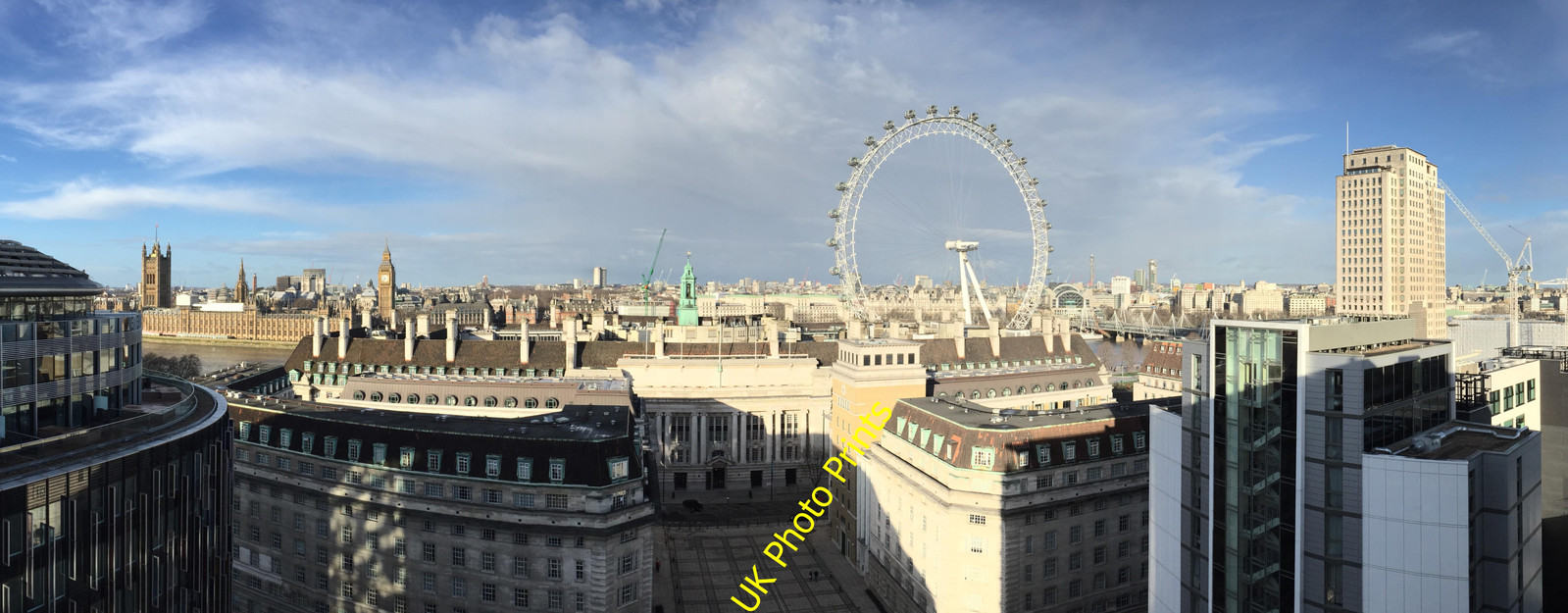 Photo 12x8 London Panorama Westminster Panoramic view including Houses of  c2016